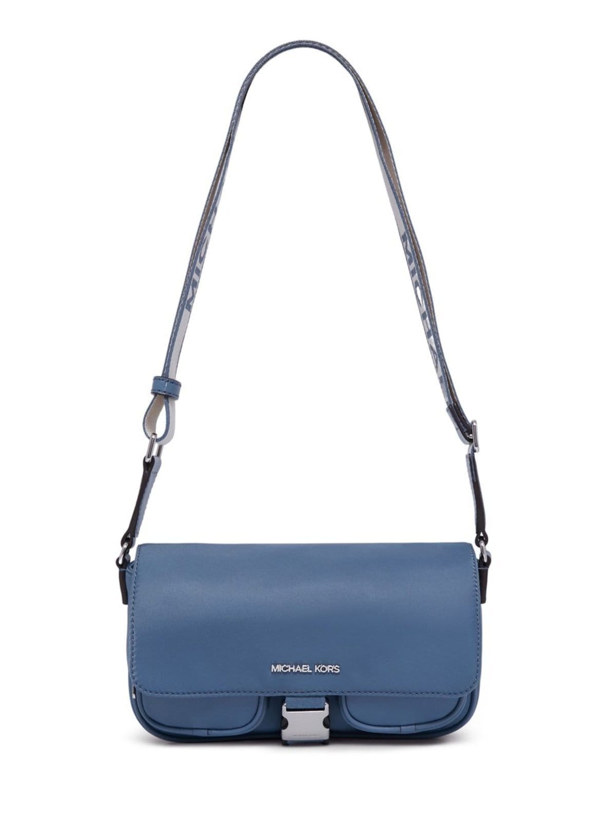 Vista principal Bolsa Transversal Khai Média De Náilon 35S4s5fm6c405 Michael Kors azul