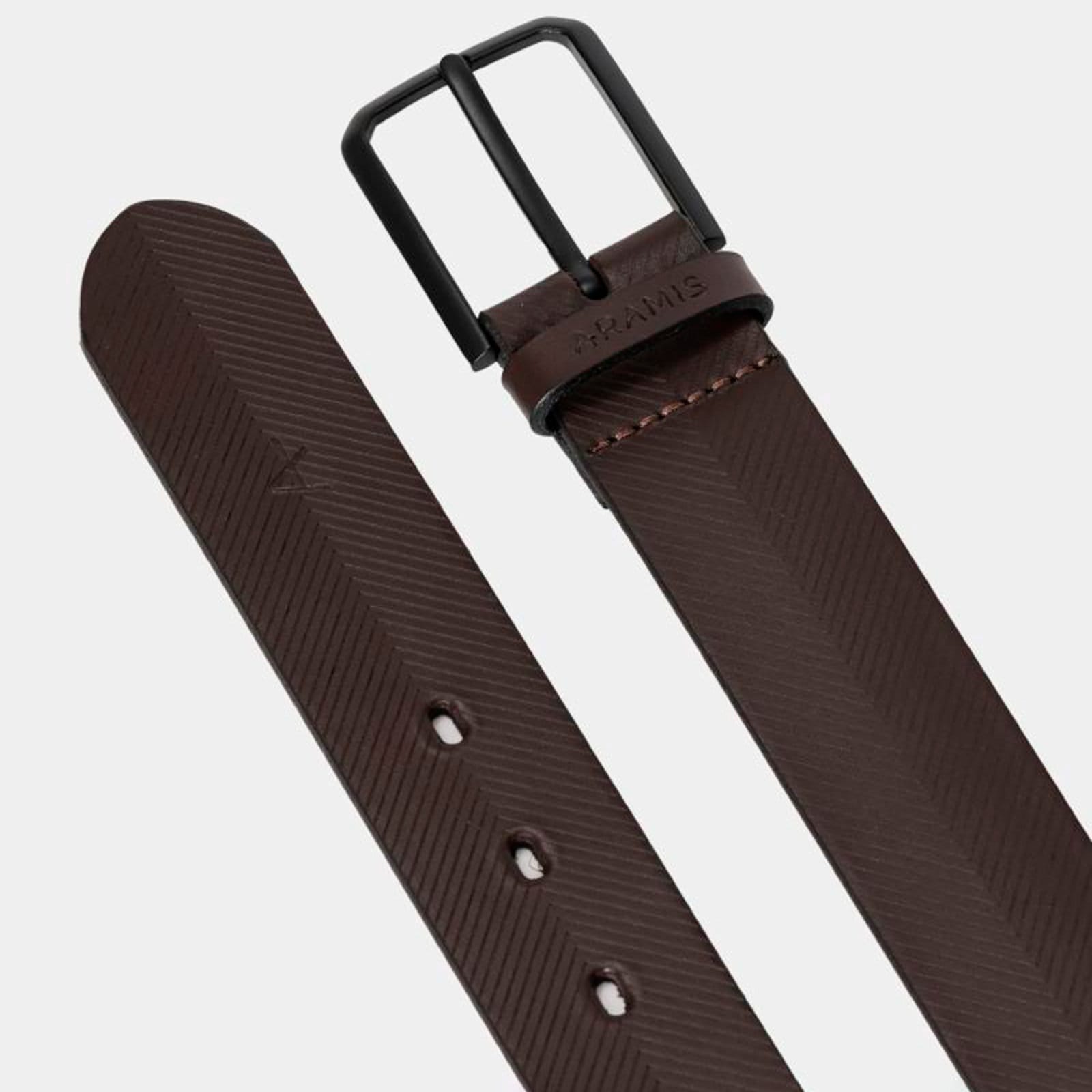 Vista 2 Cinto Aramis Basic Chevron Ve26 Masculino Aramis marrom