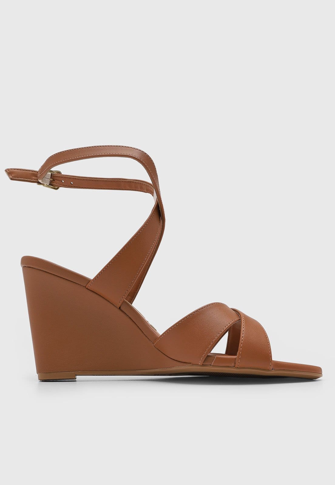 Vista 2 Sandália Feminina Vizzano Salto Anabela Caramelo VIZZANO marrom