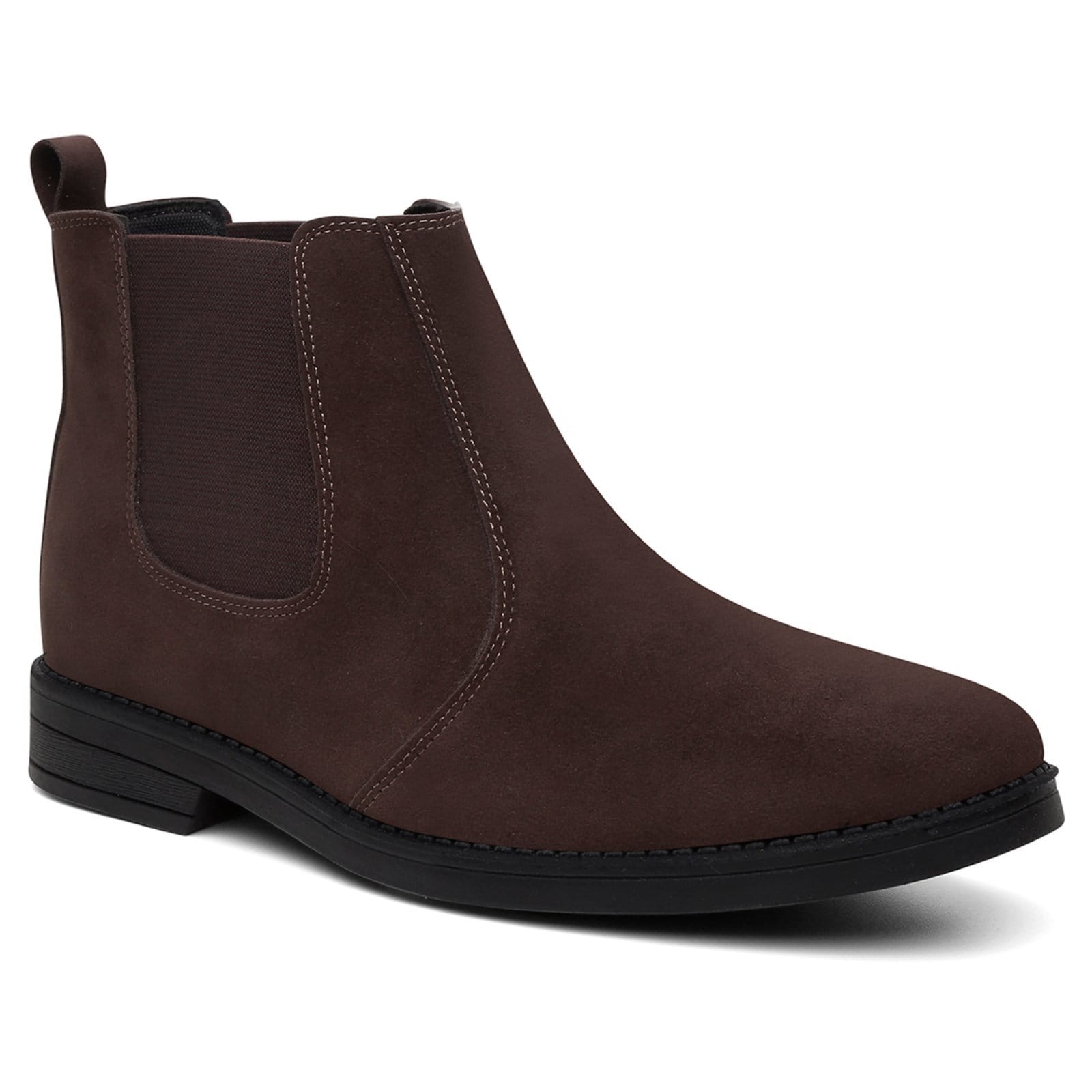 Vista 2 Bota Masculina Chelsea Veritimo Botina Casual Social Elástico Versátil Trabalho Dia a dia Veritimo café