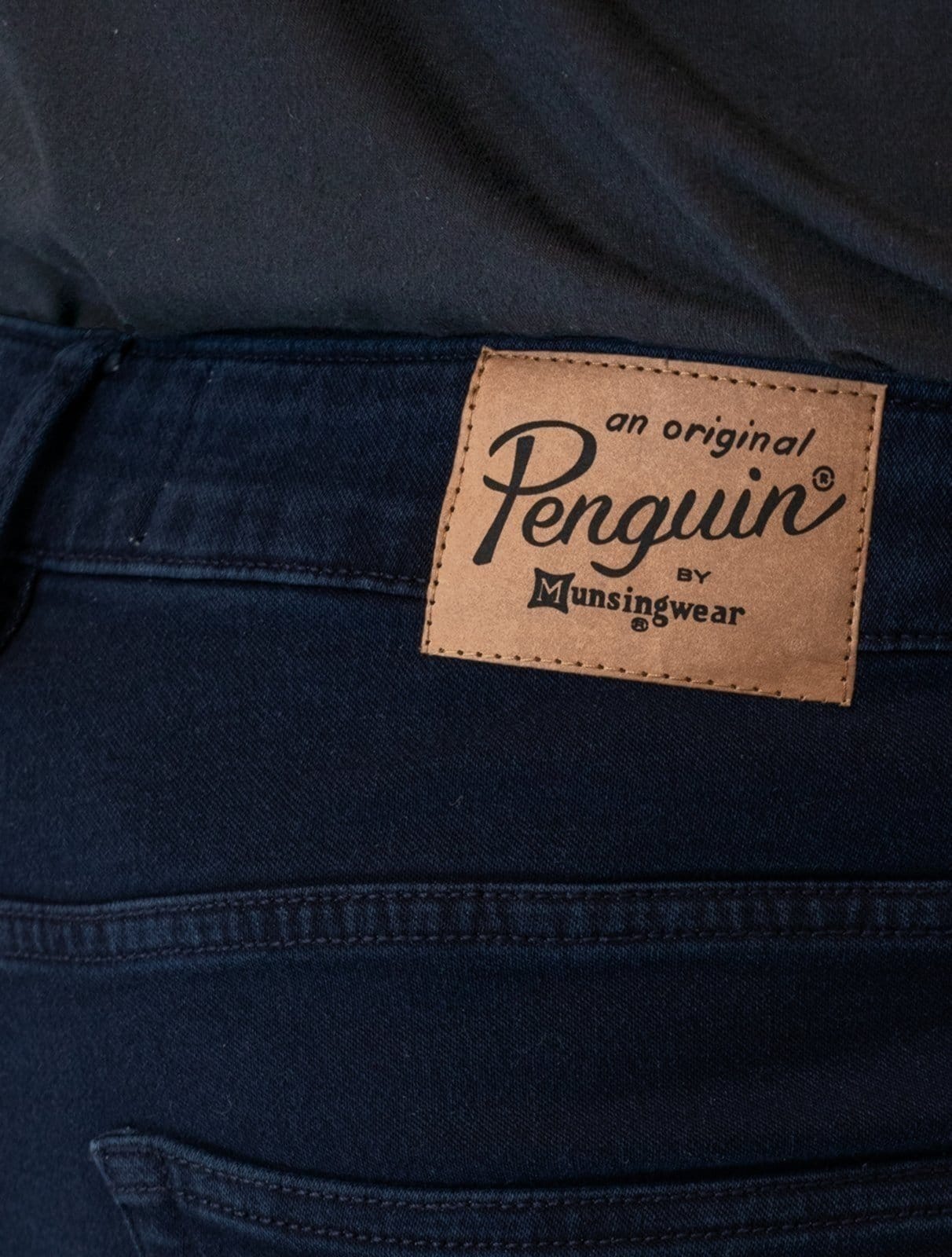 Vista 2 Calça Original Penguin Jeans Masculina Five Pockets Escura Original Penguin azul