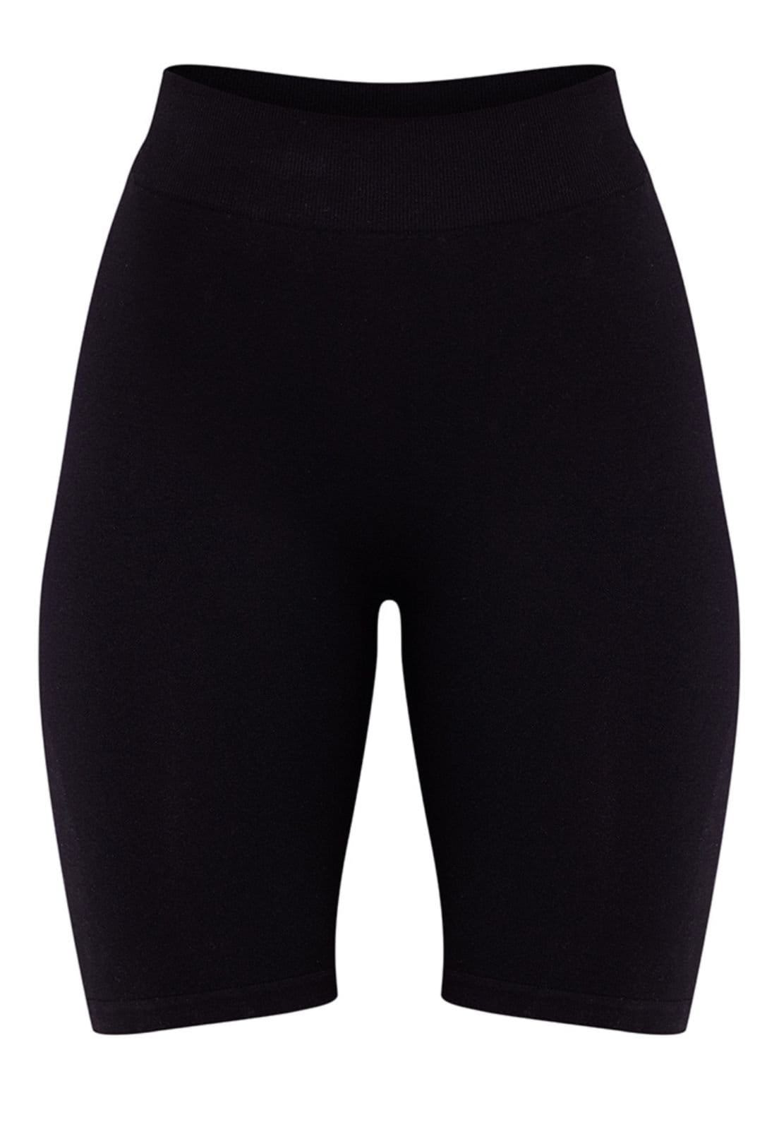 Vista 2 Short Legging Cintura Alta Diluxo Bermuda Ciclista Diluxo preto