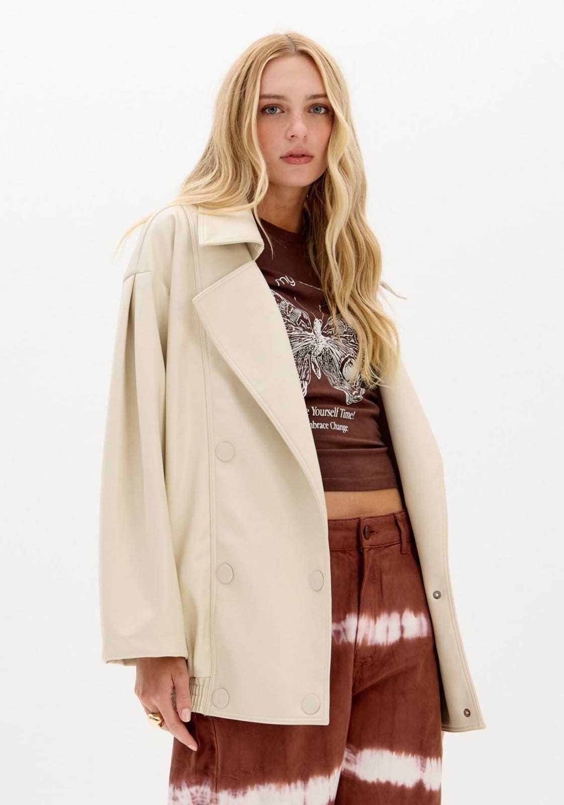 Jaqueta Biker Oversized