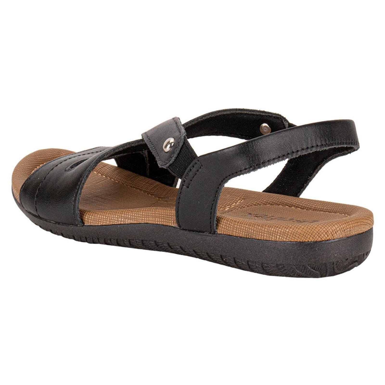 Vista 2 Sandália Feminina Flat Usaflex R1804 A0941804 Usaflex preto