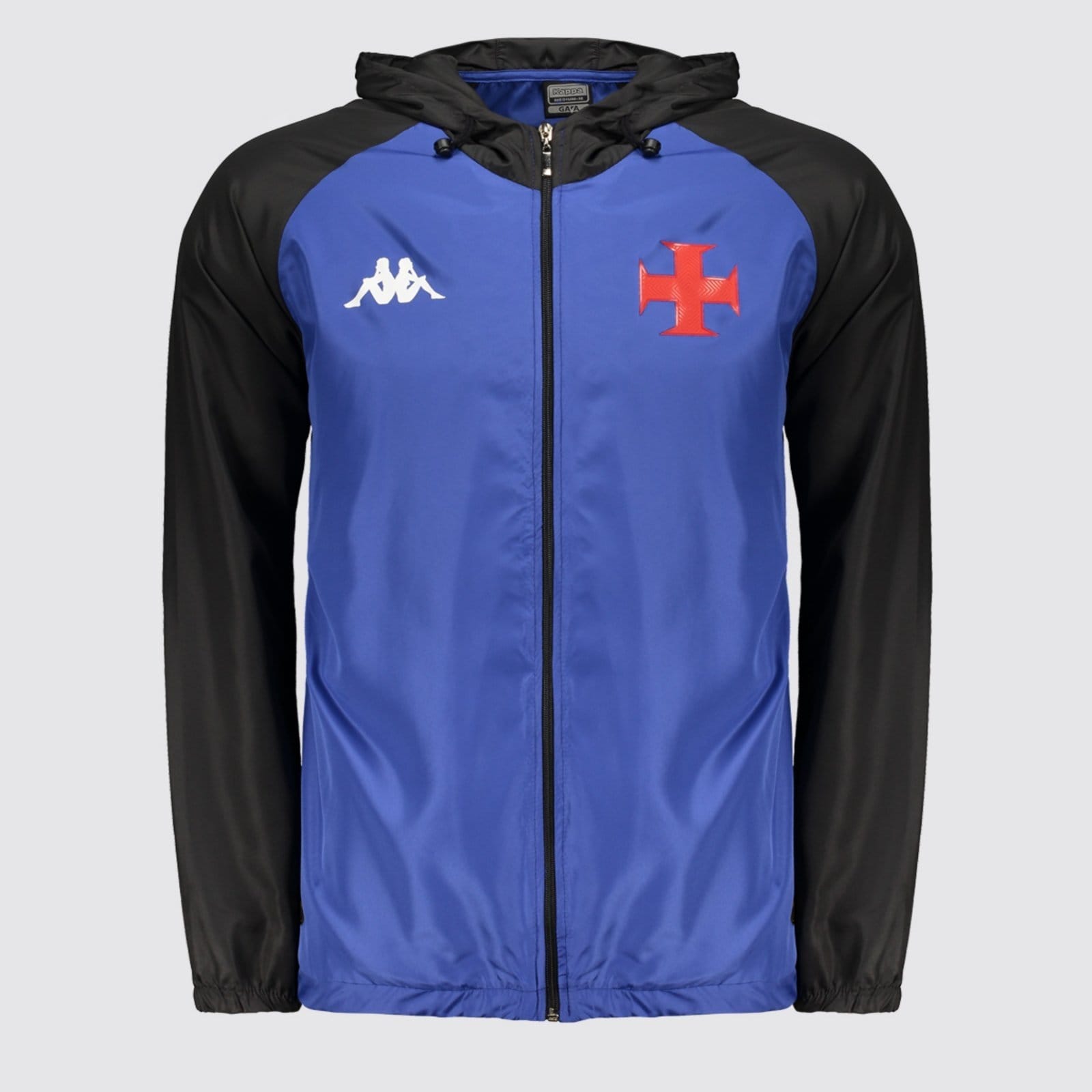 Vista principal Jaqueta Corta Vento Kappa Vasco Treino Goleiro 2025 Kappa azul
