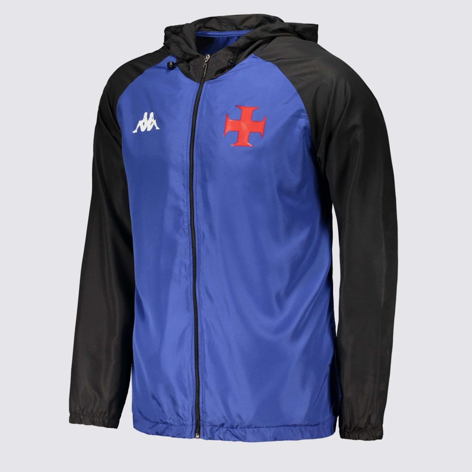 Vista 2 Jaqueta Corta Vento Kappa Vasco Treino Goleiro 2025 Kappa azul