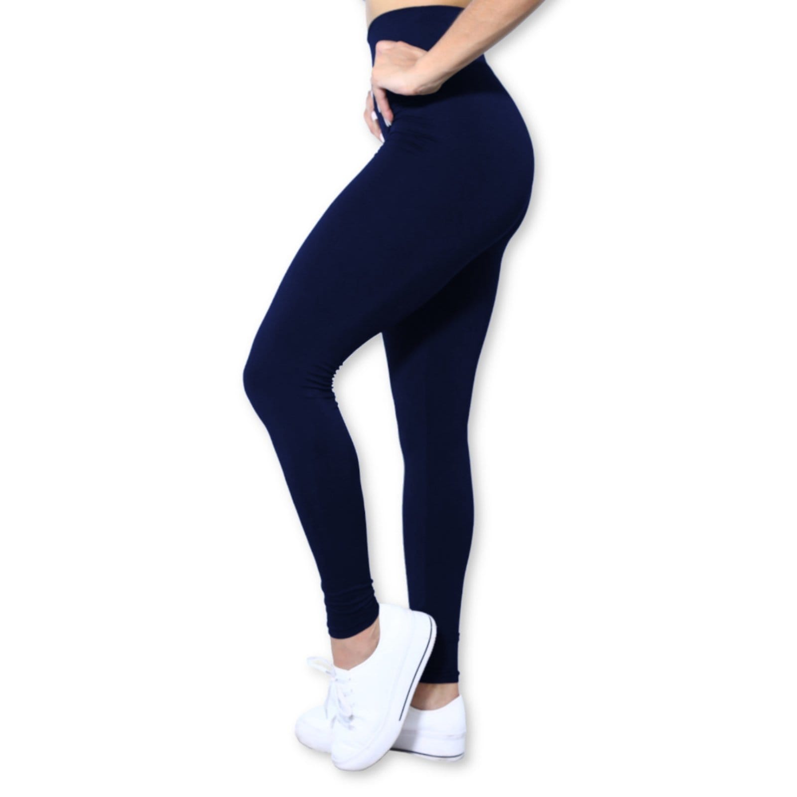 Vista principal Calça Legging Heide Ribeiro Suplex Basic Marinho Heide Ribeiro azul/azul marinho