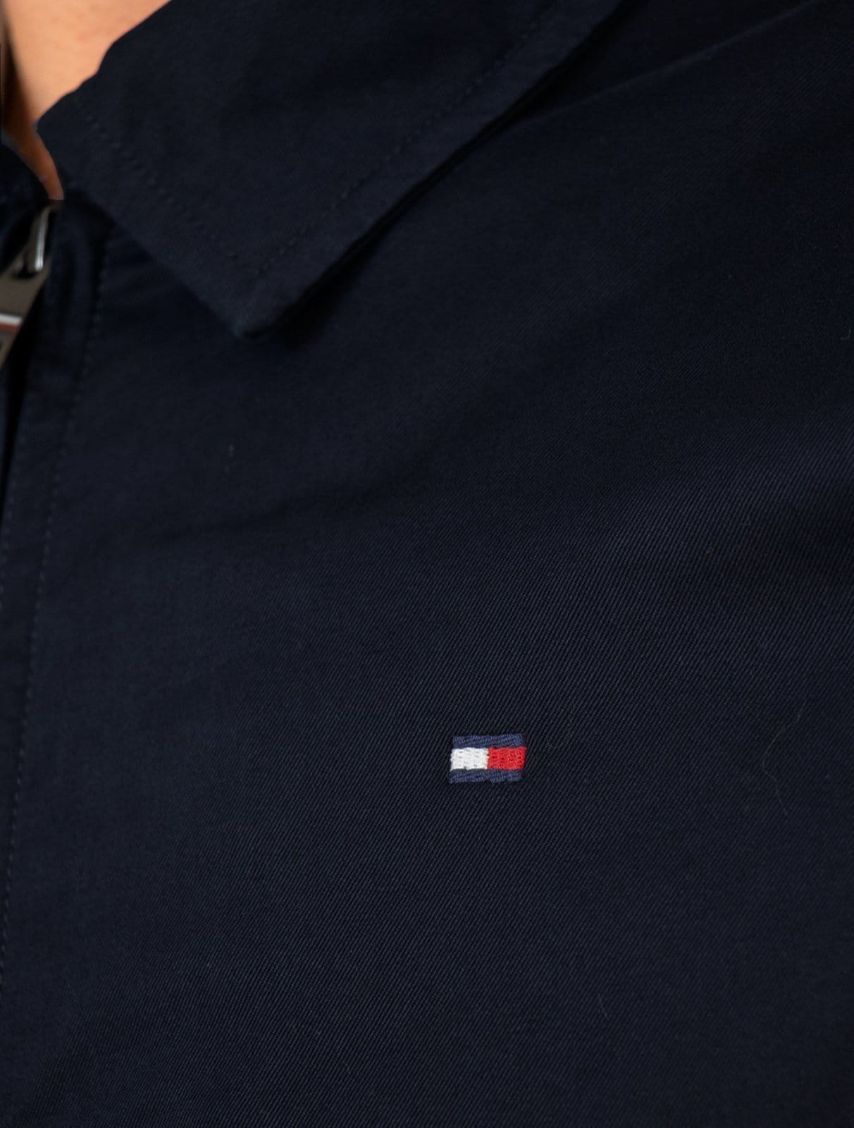 Vista 2 Jaqueta Tommy Hilfiger Masculina Regular Cotton Ivy Tommy Hilfiger azul marinho