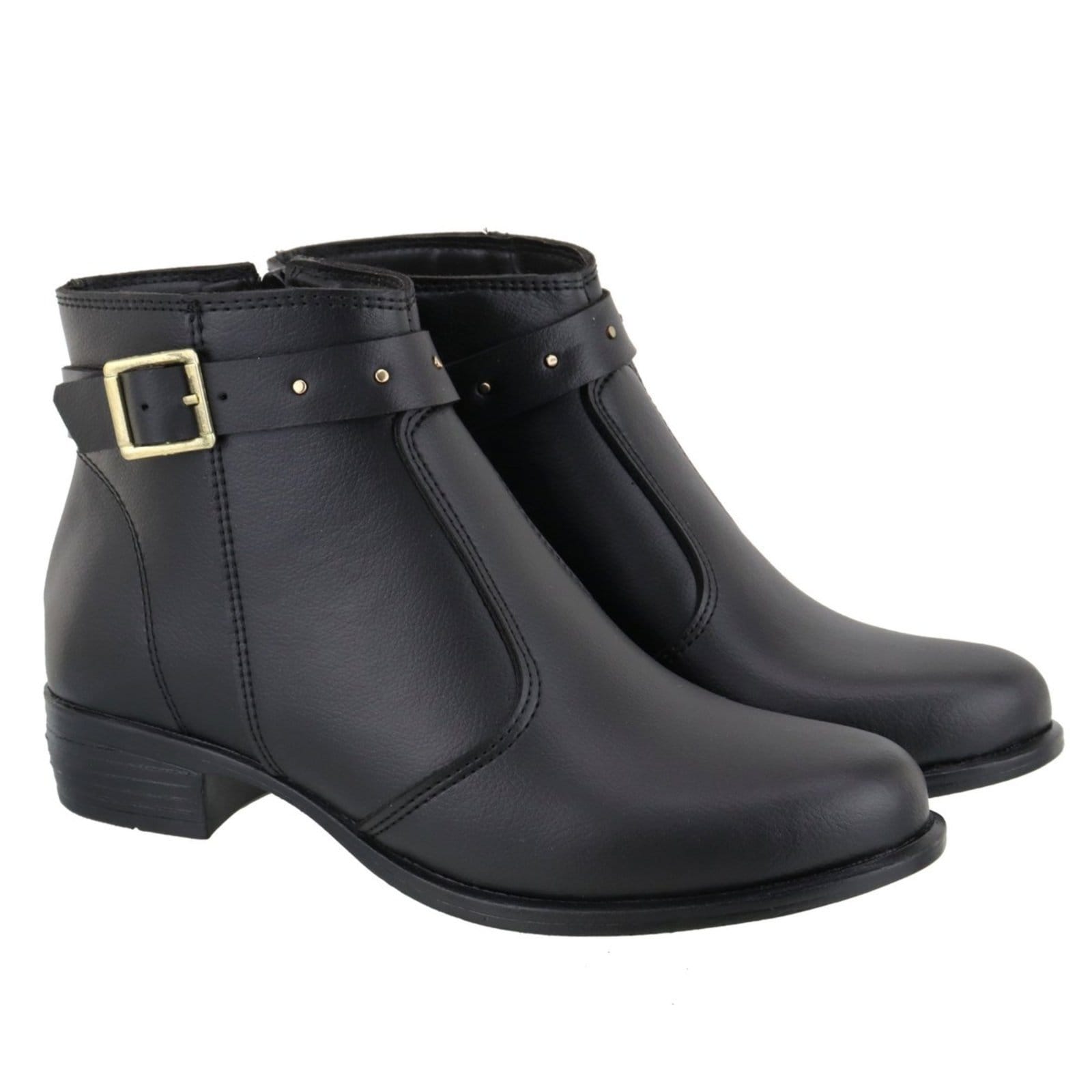 Vista 2 Bota Feminina para Dia a Dia e Trabalho com Máximo Conforto Retta Oficial Preta Retta Oficial preto