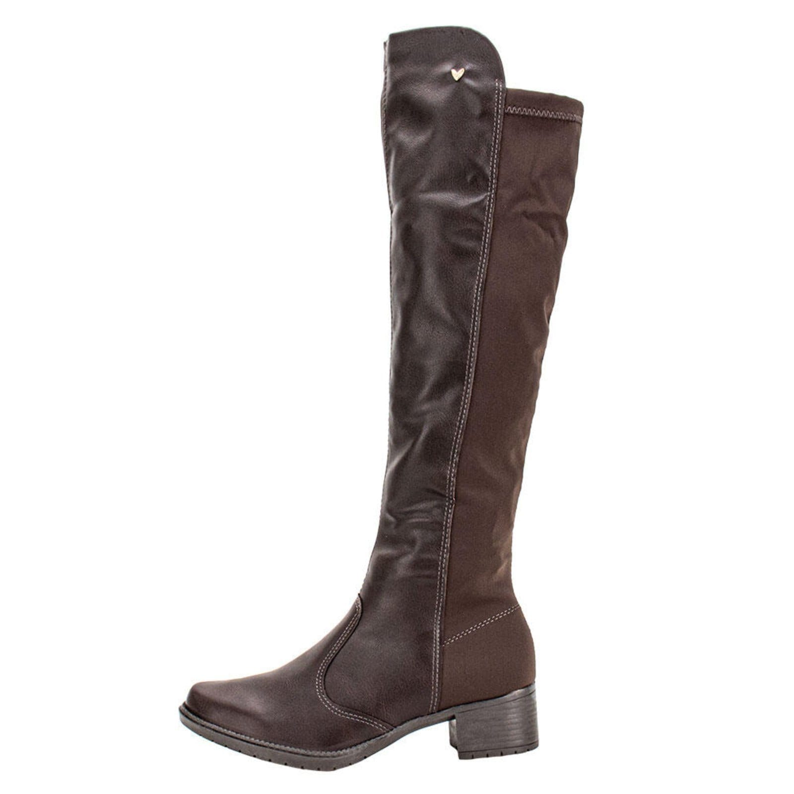 Vista 2 Bota Feminina Cano Alto Mississipi Me123 0640123 MISSISSIPI café