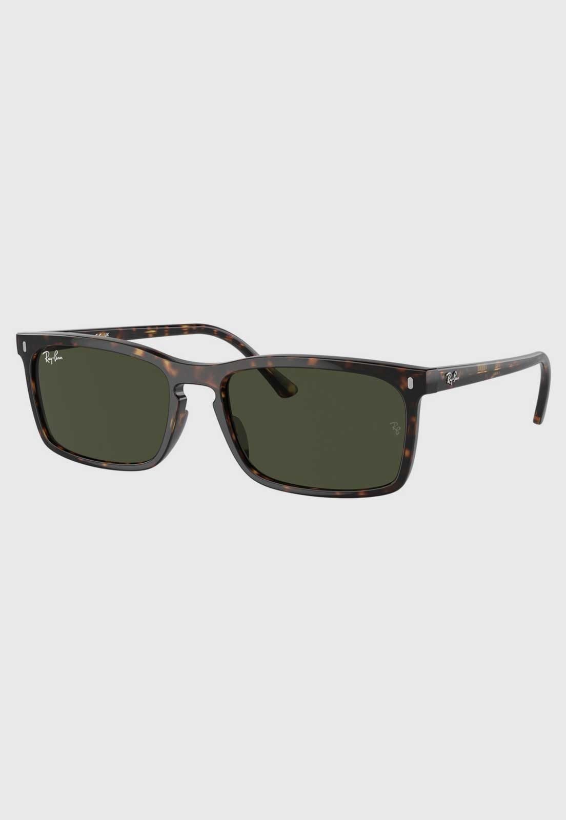 Vista principal Óculos Masculino Ray-Ban Retangular Tartaruga Ray-Ban verde