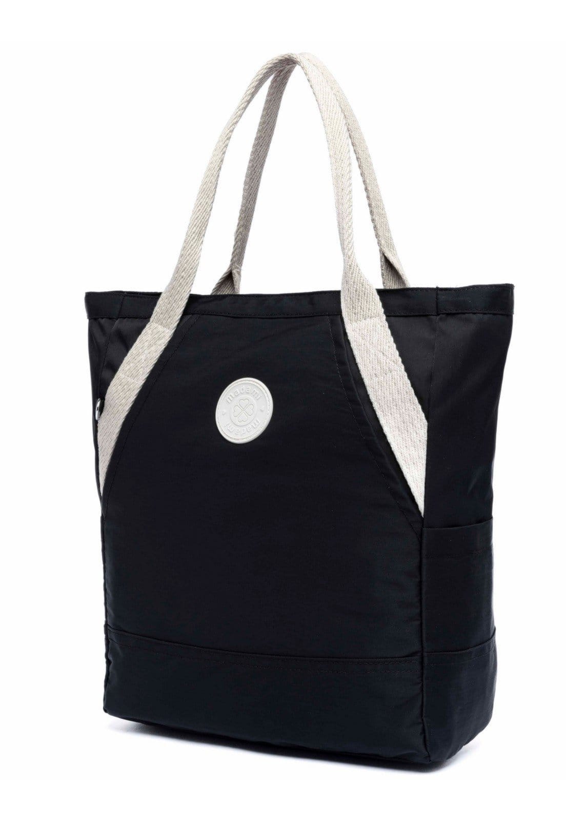 Vista 2 Bolsa De Ombro Grande Madami Espaçosa Resistente Madami preto