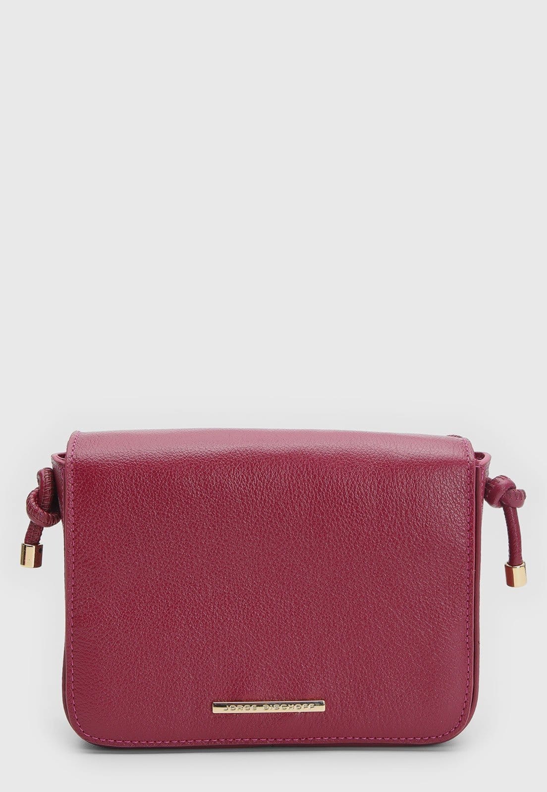 Vista 2 Bolsa Grande Jorge Bischoff Detalhe Metálico Jorge Bischoff vinho