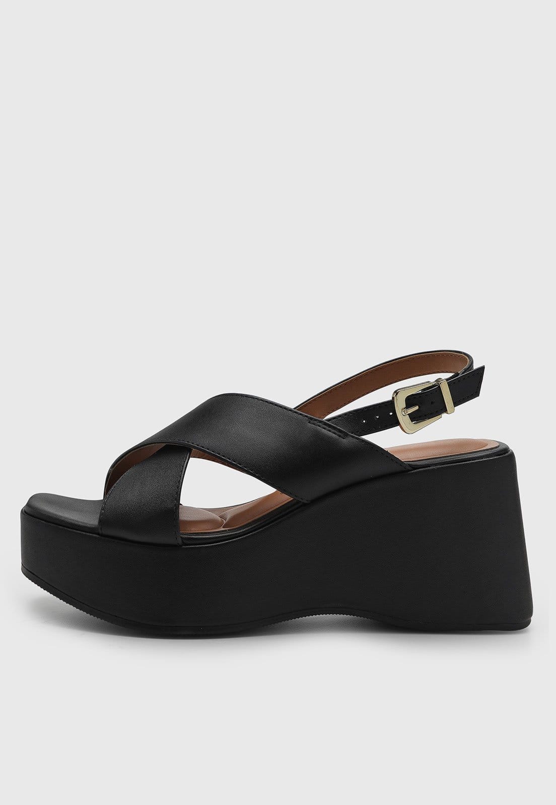 Sandália Feminina Vizzano Salto Alto Preta