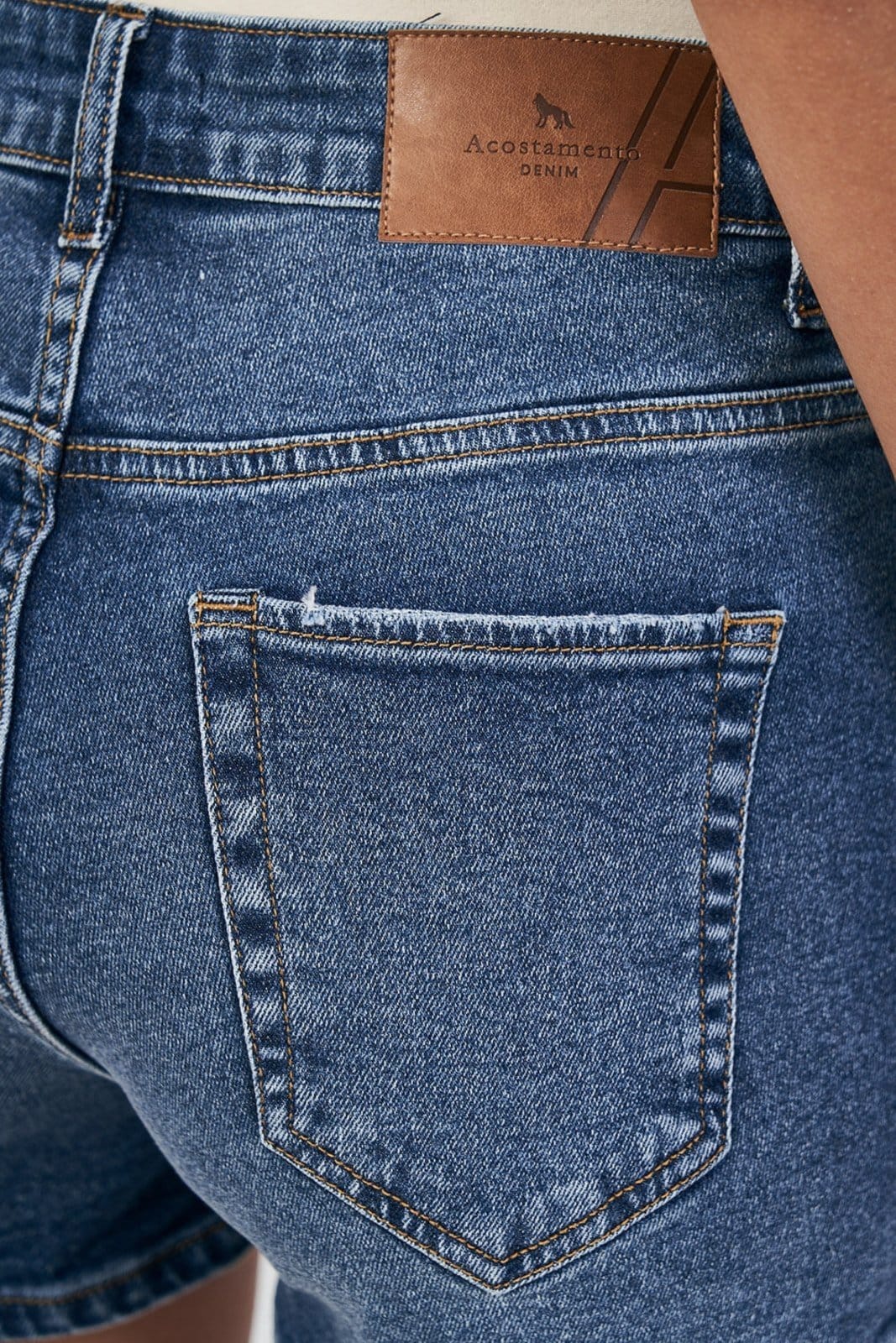 Vista 2 Short Slim Feminino Acostamento ACT FEMININO jeans