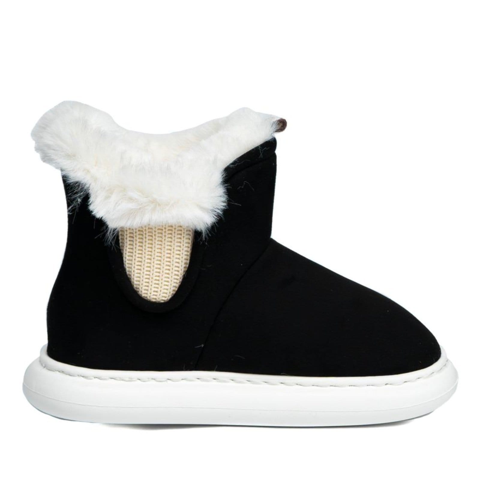 Vista principal Infantil - Pantufa Bota Feminina Flowfa Emma Preto Flowfa incolor