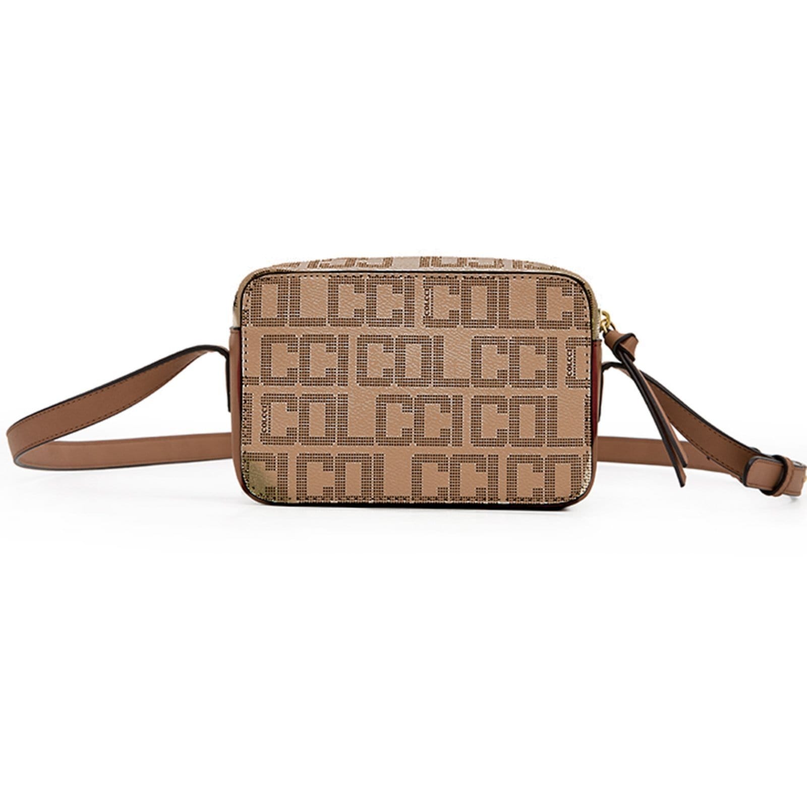 Vista 2 Bolsa Crossbody Colcci New Monograma Ou25 Caramelo Feminino Colcci marrom