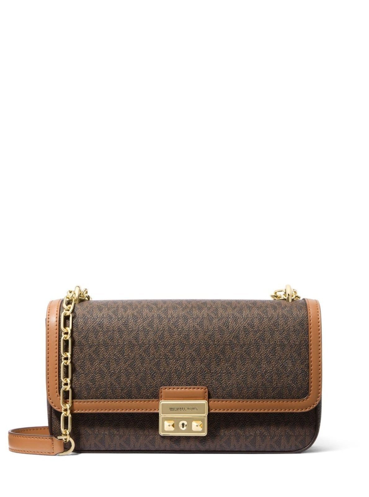 Vista principal Bolsa De Ombro Tribeca Logo Grande 30R5g2rl7b252 Michael Kors branco