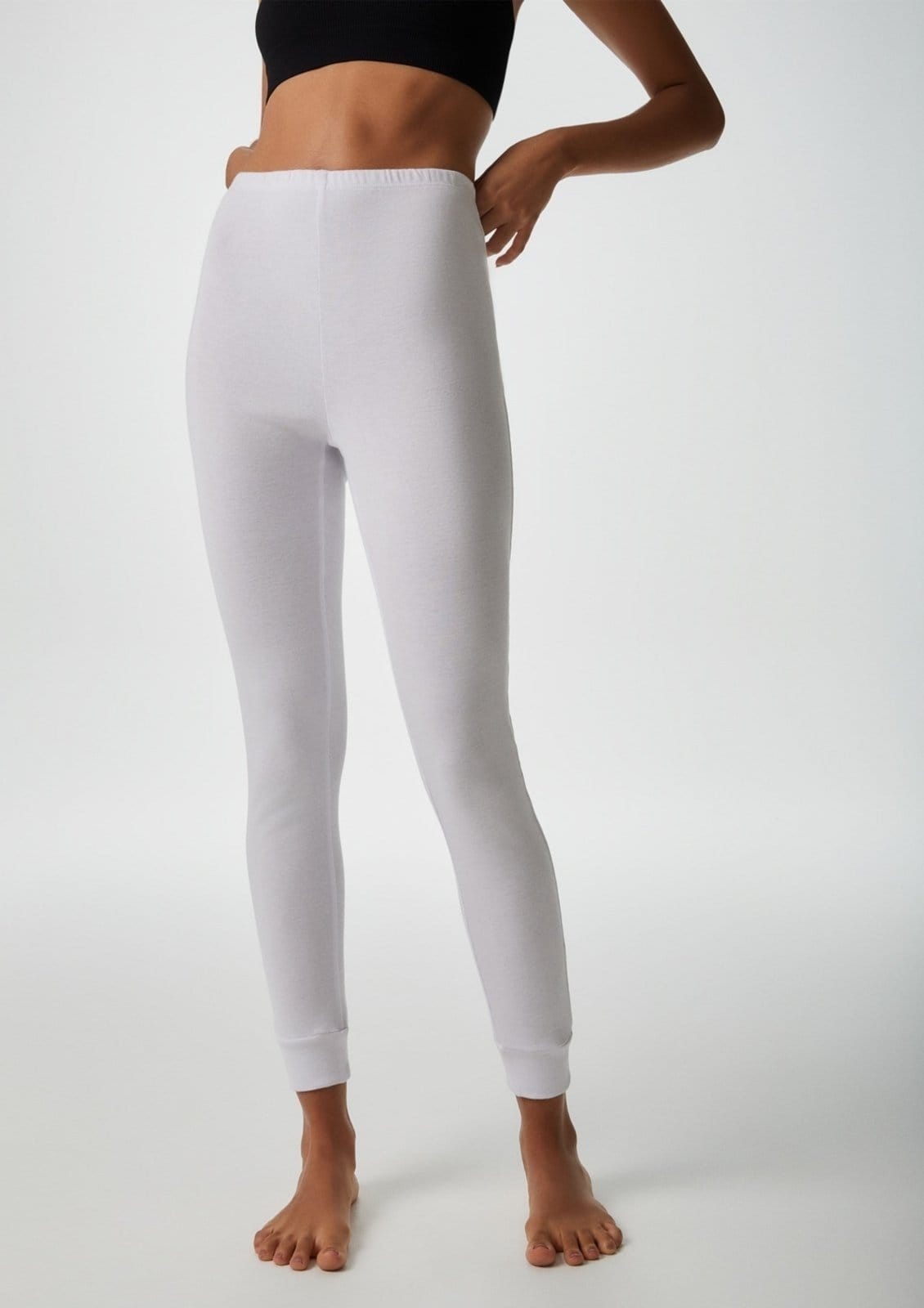 Vista principal Ceroula Básica Feminina Em Ribana Hering HERING INTIMATES branco