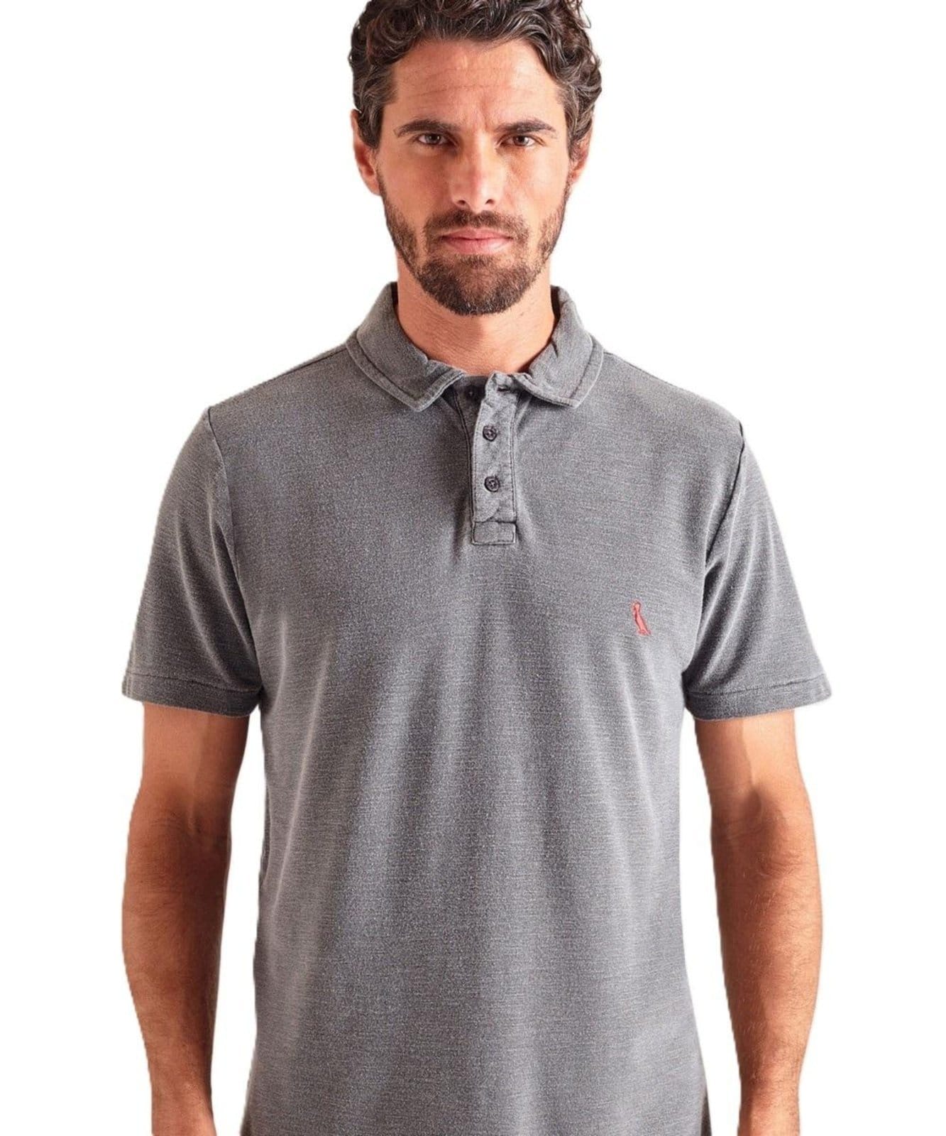 Polo Cont Piquet Flame Mc