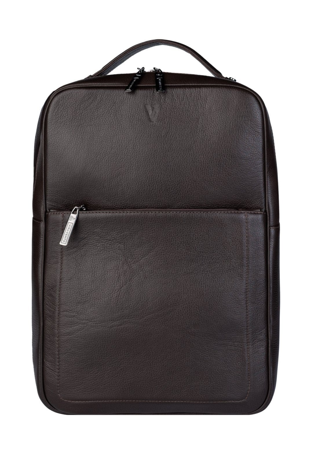 Mochila Vira Vento Masculina Em Couro Floater Rafael - Café