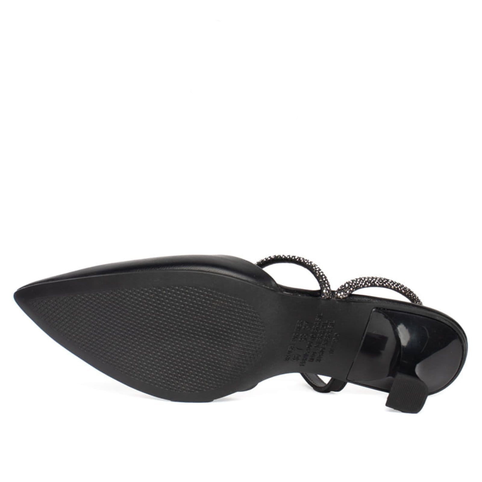 Vista 2 Sapato Mississipi de Salto Baixo Bico Fino MISSISSIPI preto