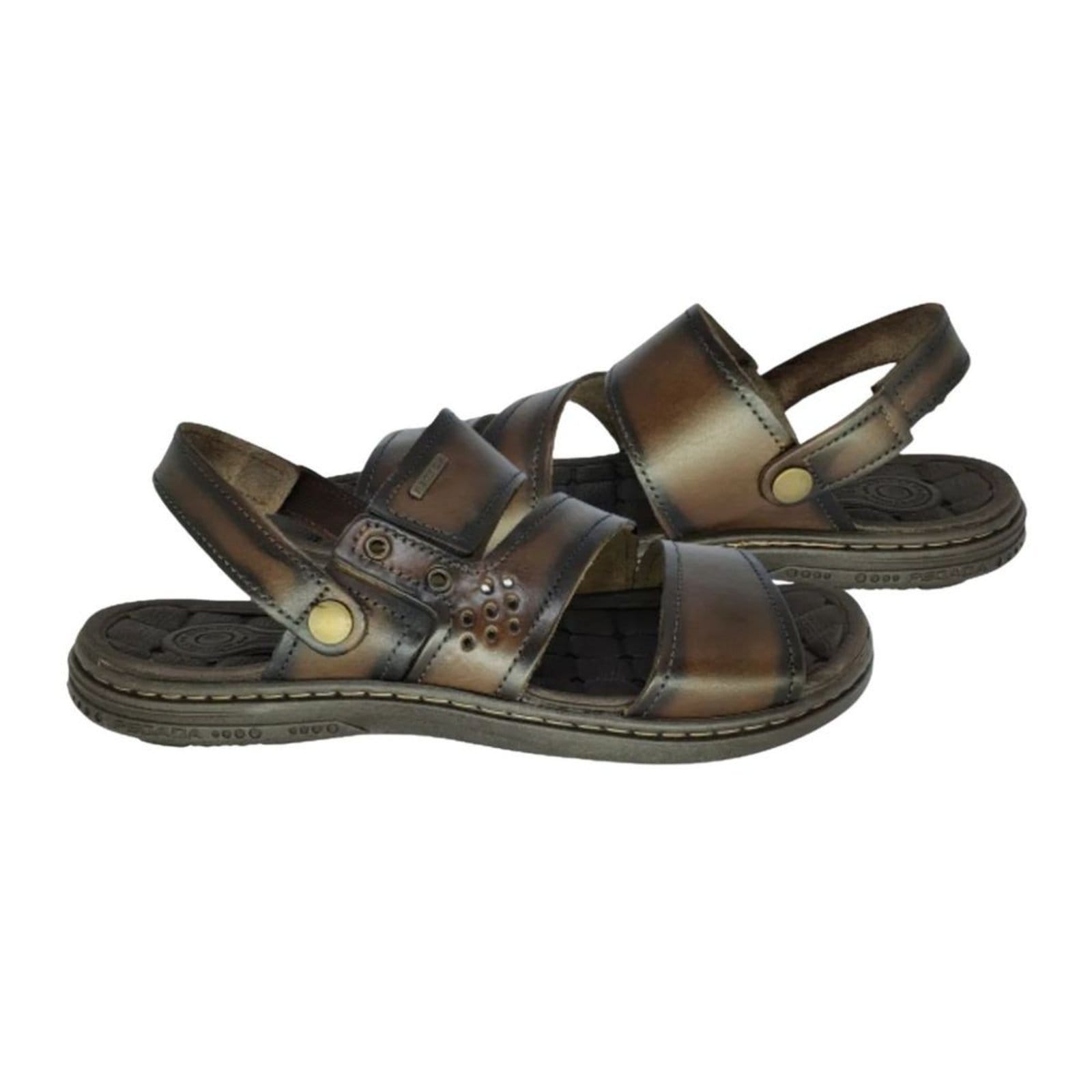 Vista 2 Sandália Masculina Pegada Amortech PEGADA marrom