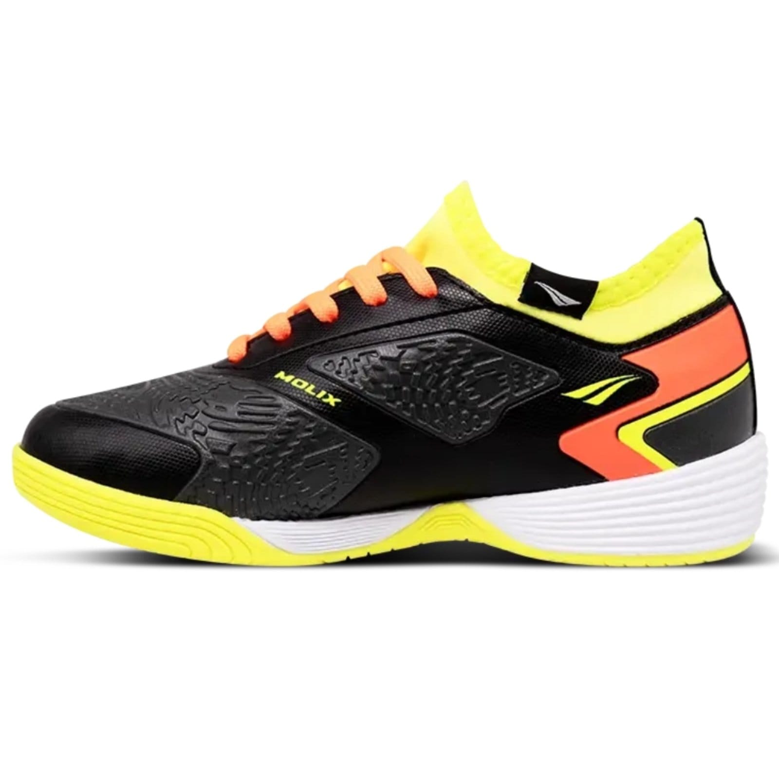 Vista 2 Chuteira Futsal Penalty Evolution Player Y-1 BR SPORTS amarelo