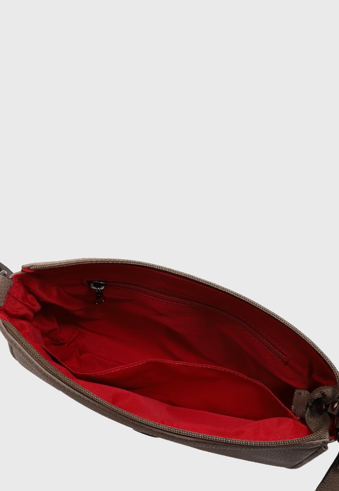 Vista 2 Bolsa Transversal Couro Mariart 2030 New Mariart bege