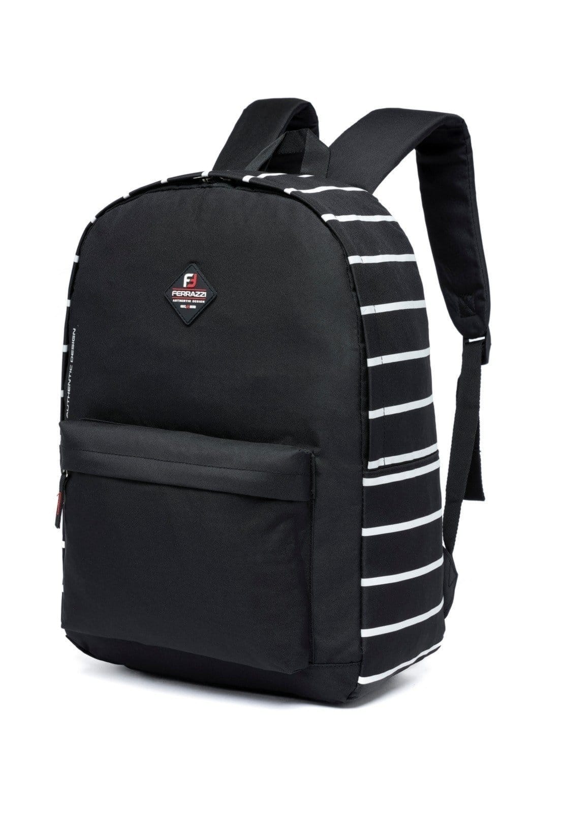 Vista 2 Mochila Casual Estojo Feminina Espaçosa Resistente Moderna Ferrazzi preto