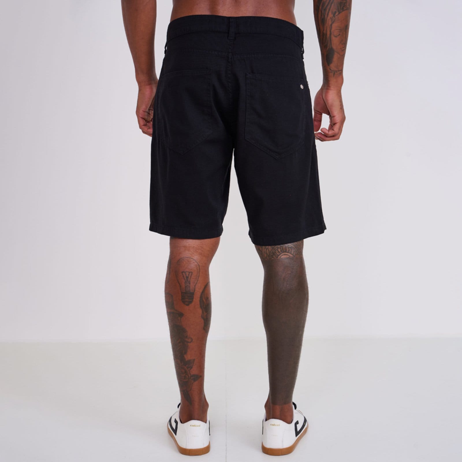Vista 2 Bermuda Sarja Colcci New Davi Ve26 Masculino Colcci preto