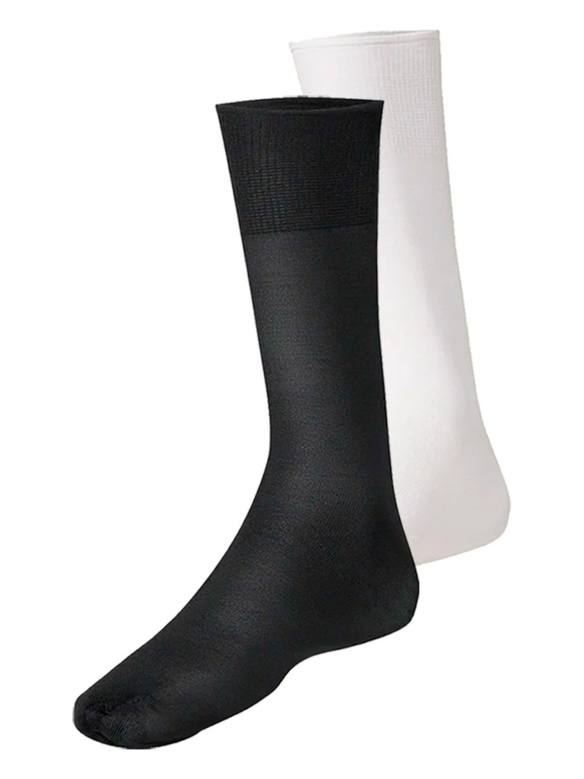 Vista principal Kit com 2 Pares de Meias Social Meianyl Lupo branco