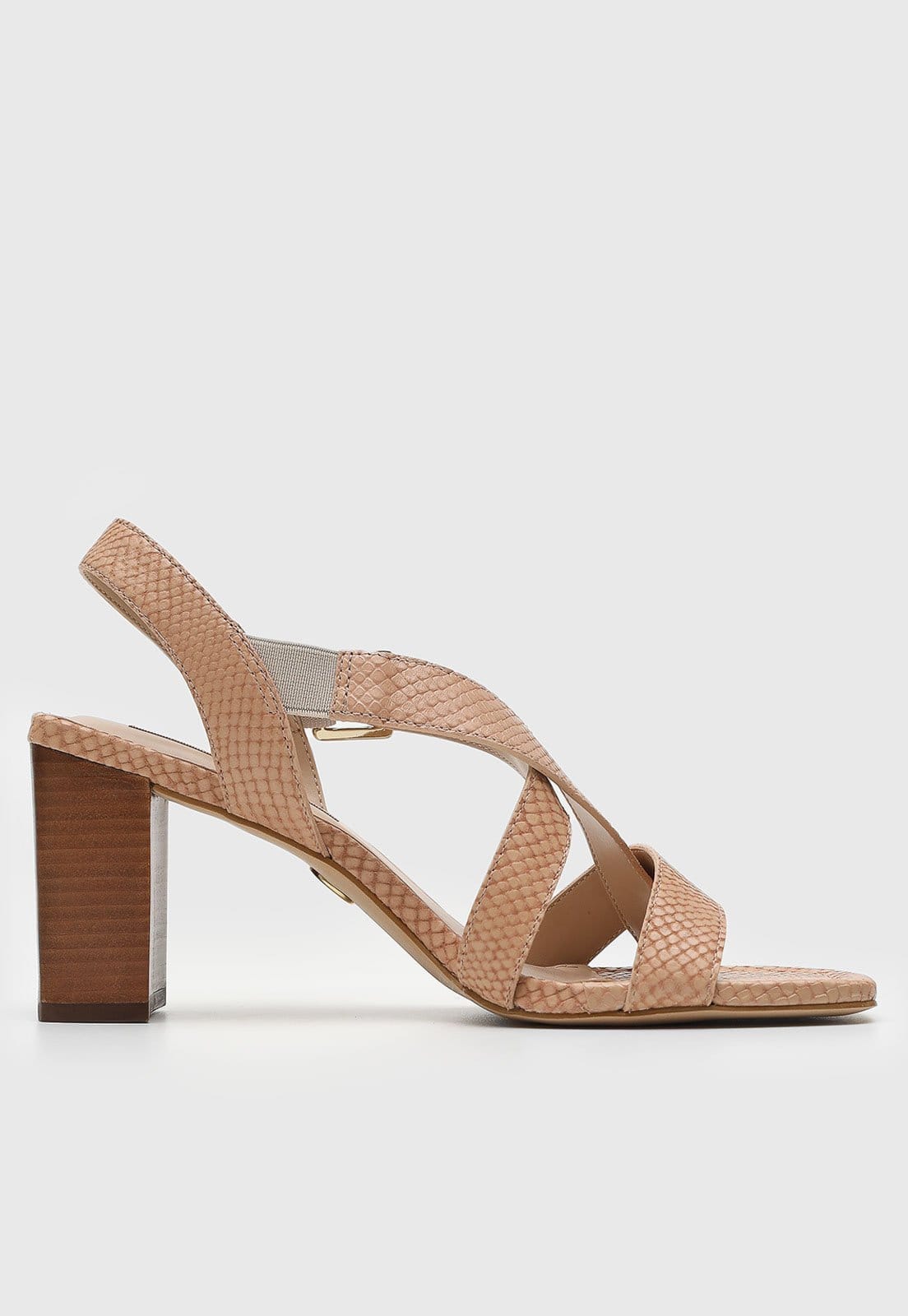 Vista 2 Sandália Jorge Bischoff Texturizada Snake Jorge Bischoff nude