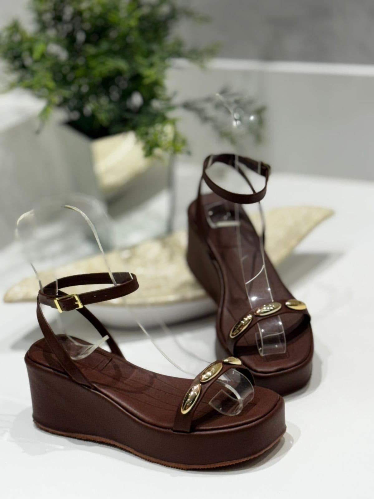 Vista 2 Sandália 6 p Ref 2151 Rofely Terra Rofely café