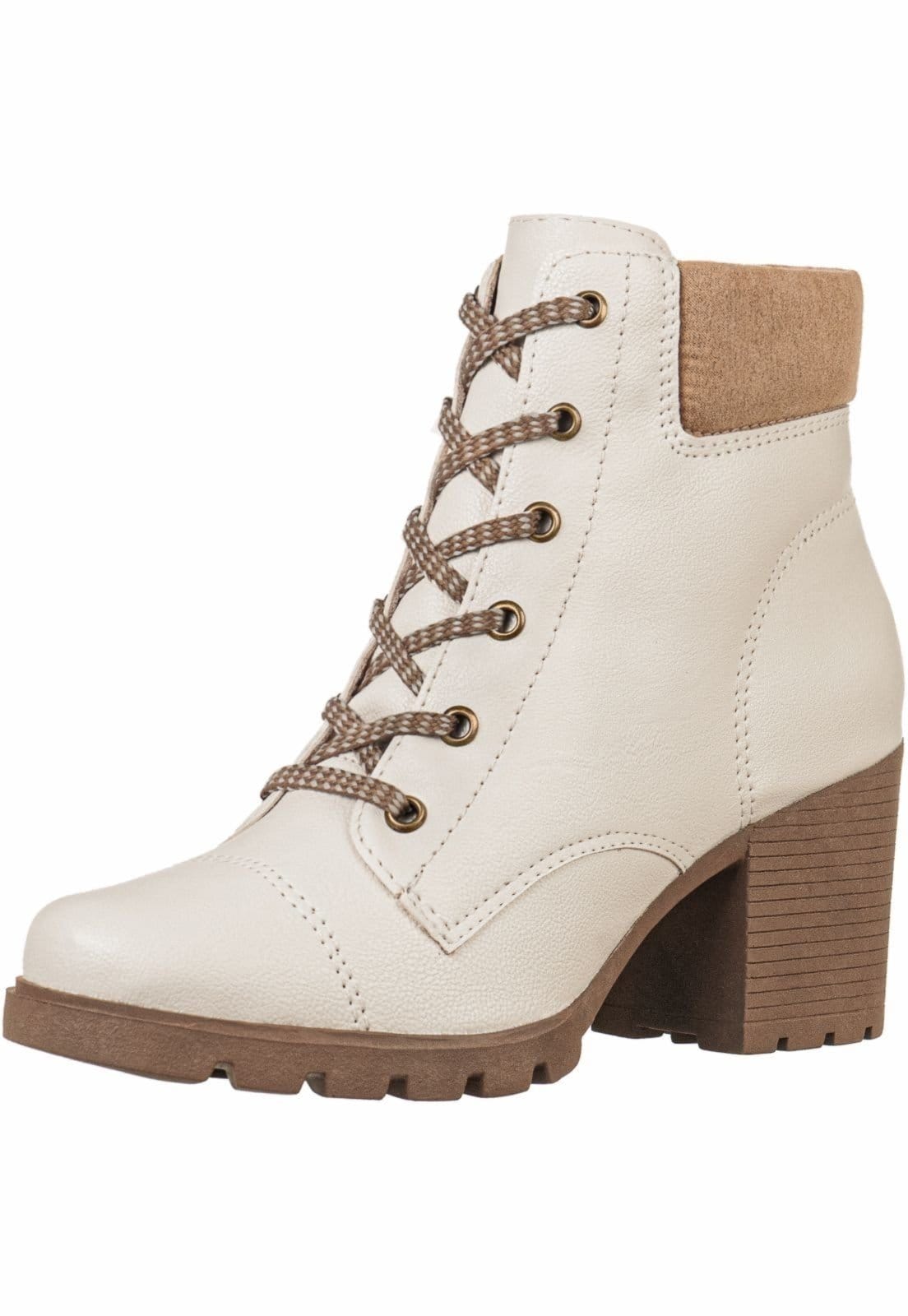 Vista 2 Bota Coturno GiGiL Salto Off White Gigil off-white white