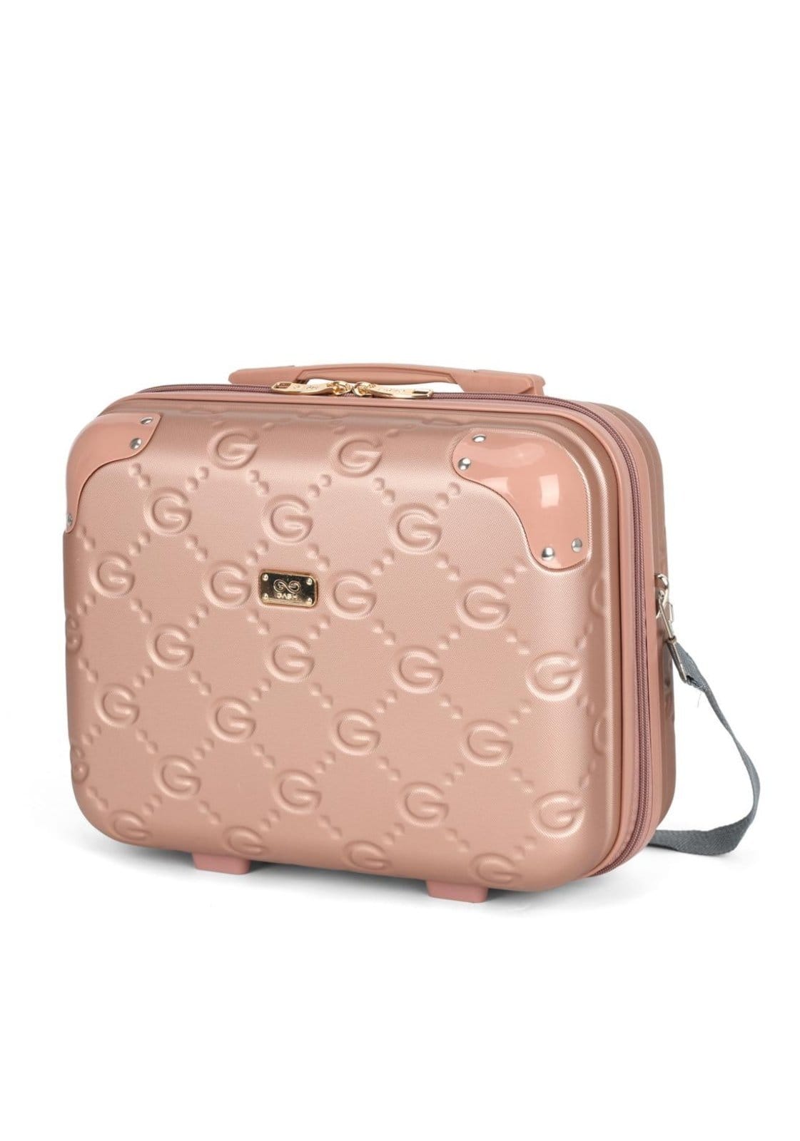 Vista 2 Frasqueira de Viagem Grande ABS Casual Lion Gash Gash rosa