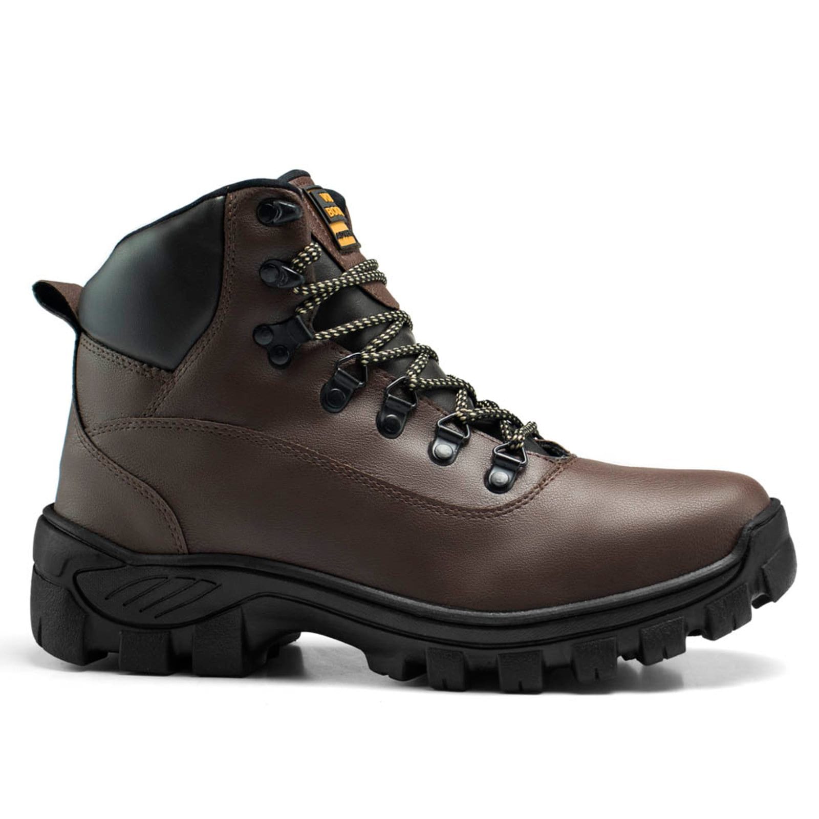 Vista 2 Cuturno Masculino Adventure Bota Segurança do Trabalho Café Lavini Shoes marrom