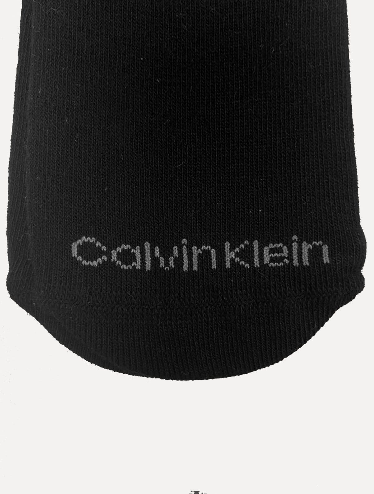 Meia Calvin Klein Invisível C27.01A CK Preta Kit 2 Pares - 2
