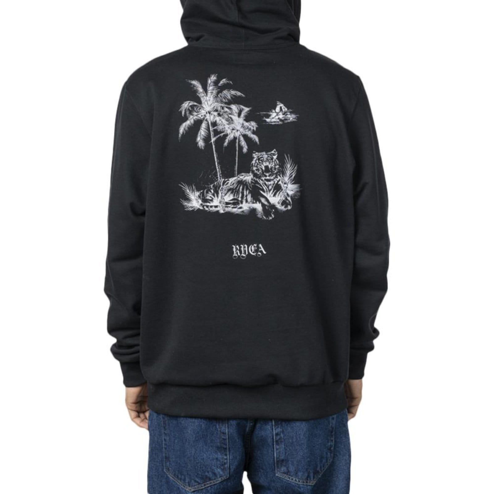 Vista 2 Moletom RVCA Canguru Tiger Beach WT23 Masculino RVCA preto