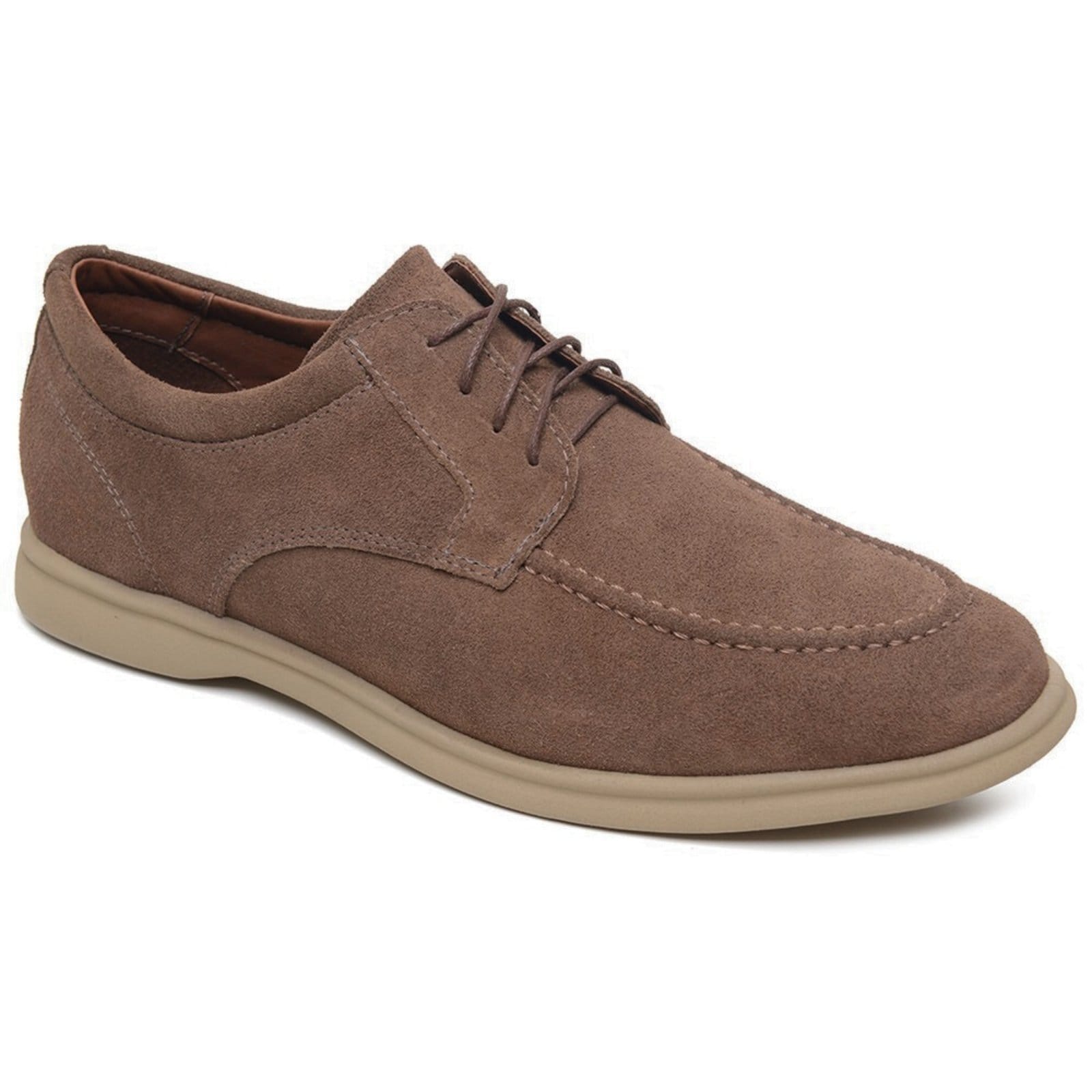 Vista 2 Mocassim Masculino Drive Verona Couro Legítimo Casual Luxo Avelã FRANCA GRIFFE marrom