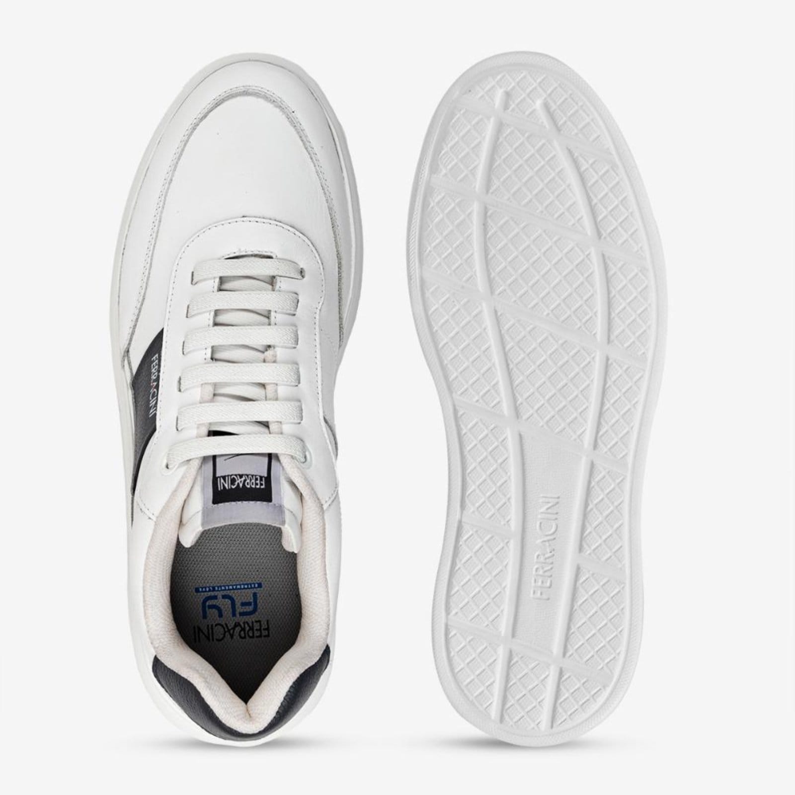 Vista 2 Tênis Casual Ferracini Flip de Couro 6787-729B FERRACINI branco