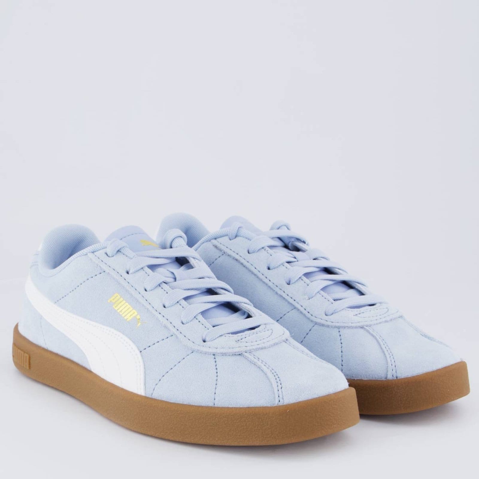 Vista 2 Tênis Puma Club II Feminino Claro Puma azul