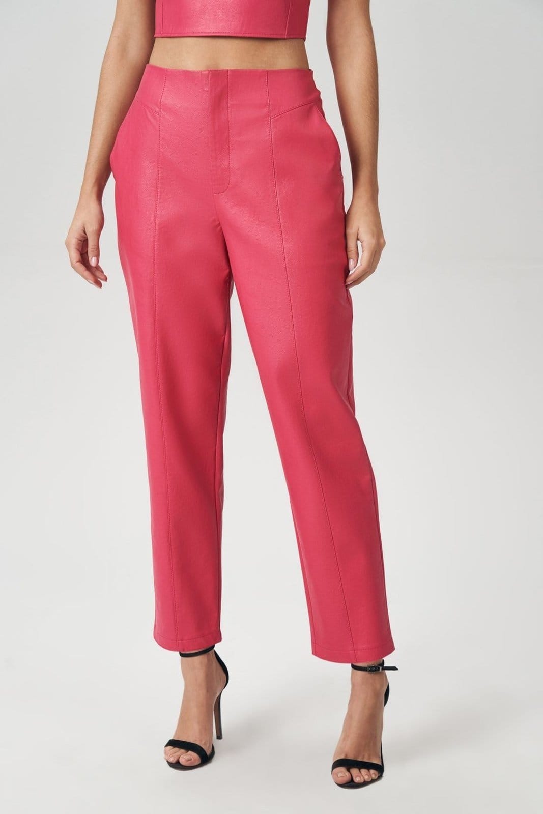 Calça PU Fashion Feminina Acostamento