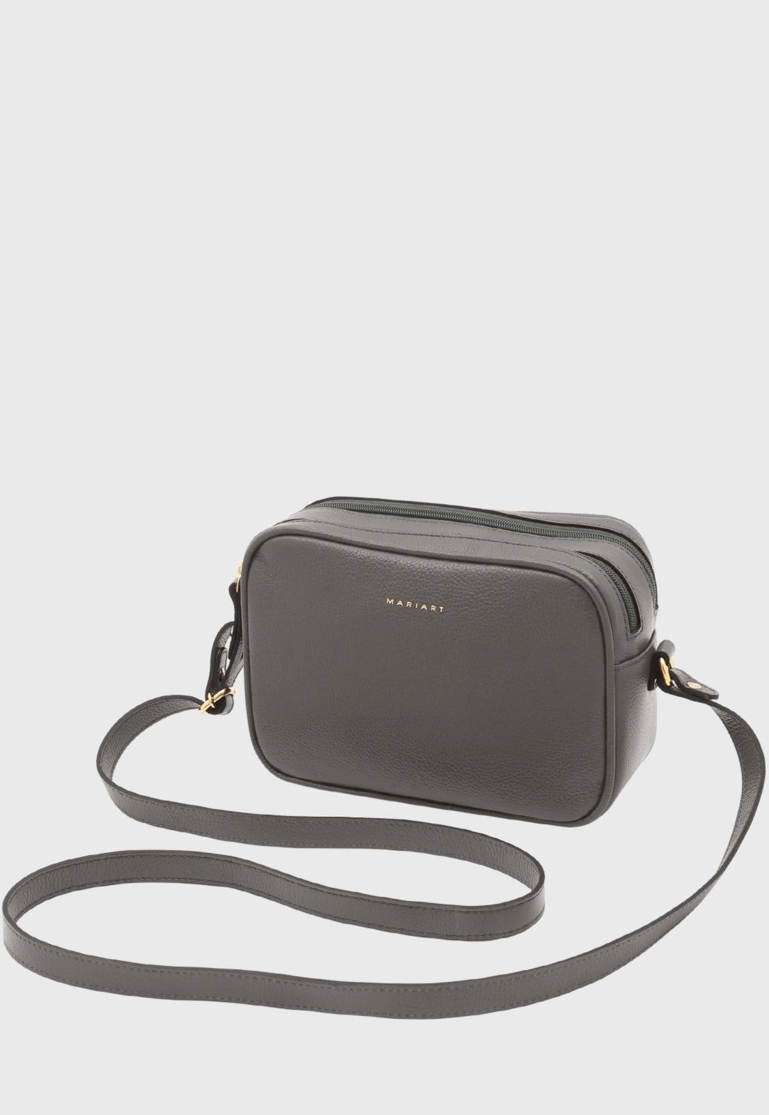 Bolsa Transversal de Couro Mariart Cajuína