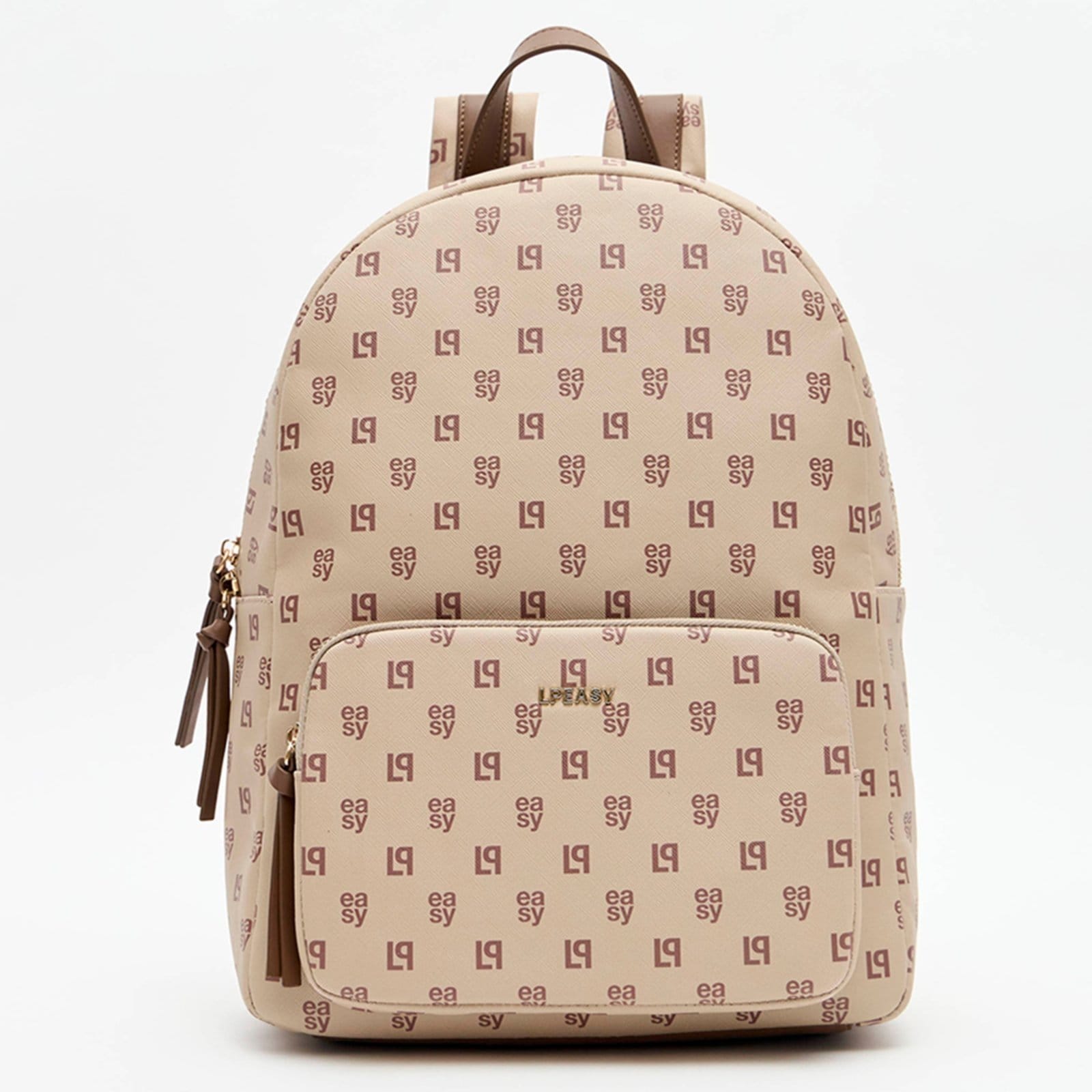 Vista principal Mochila Easy Lança Perfume Monograma Ou26 Feminino Easy Lança perfume marrom