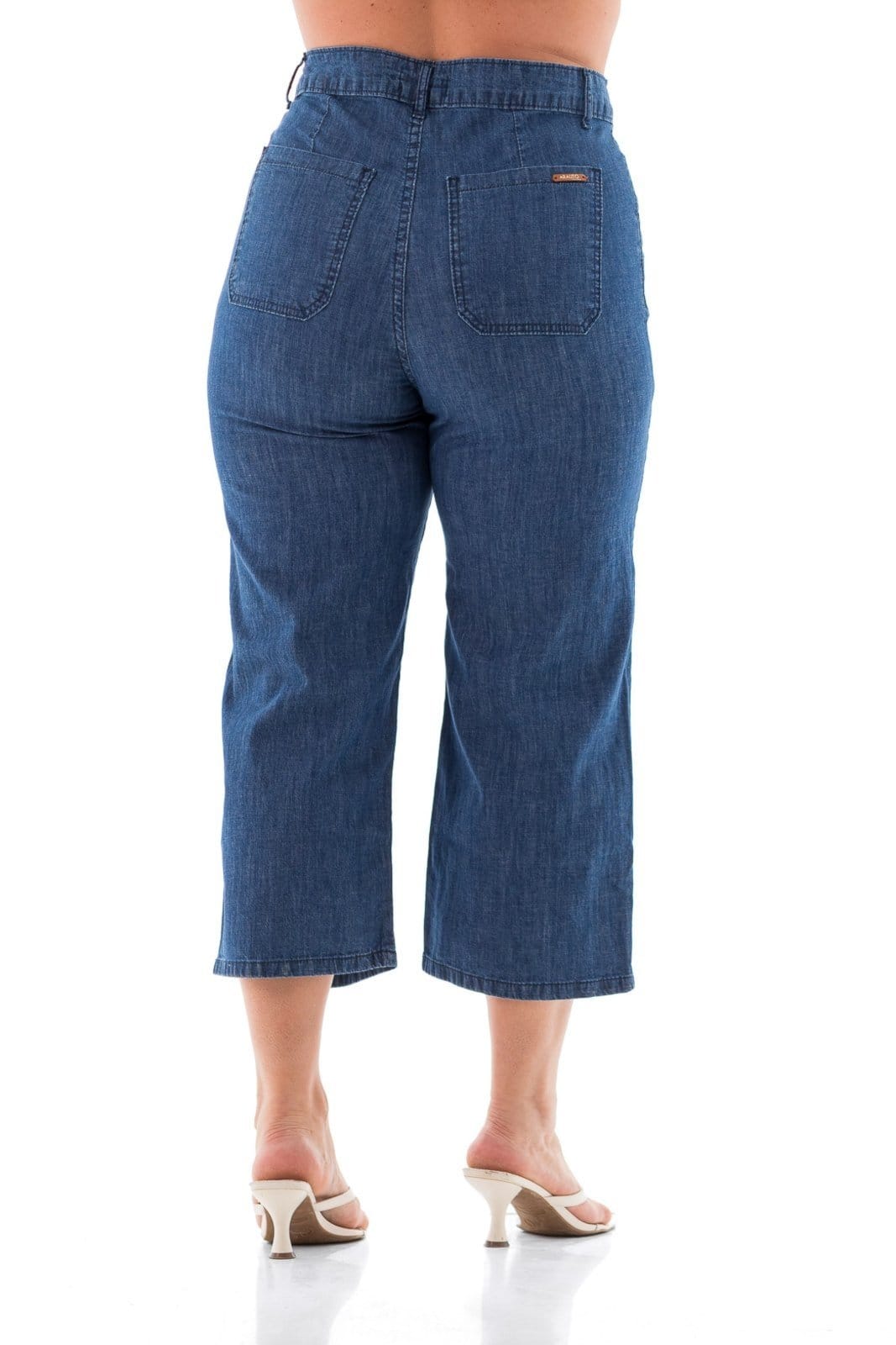 Vista 2 Pantacourt Arauto Fem Slim ARAUTO JEANS azul/jeans