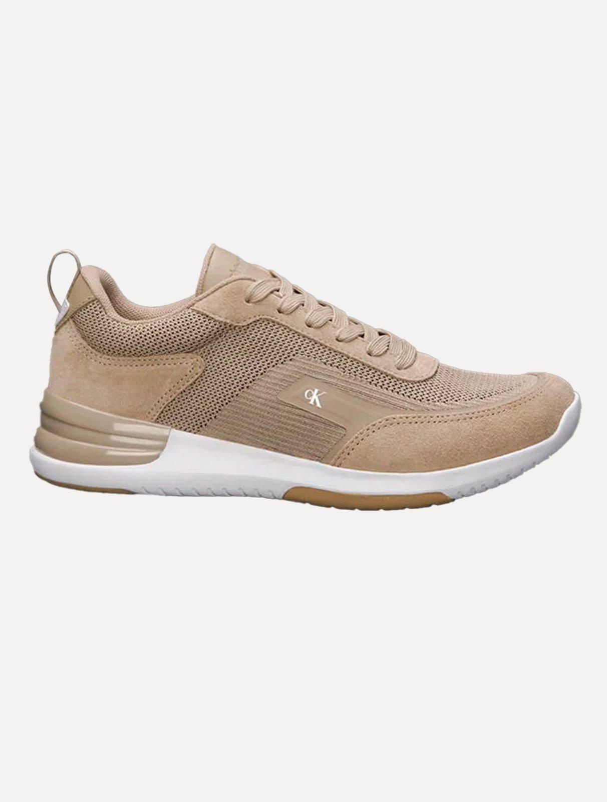 Tênis Calvin Klein Jeans Masculino Baixo Knitt Layers Claro