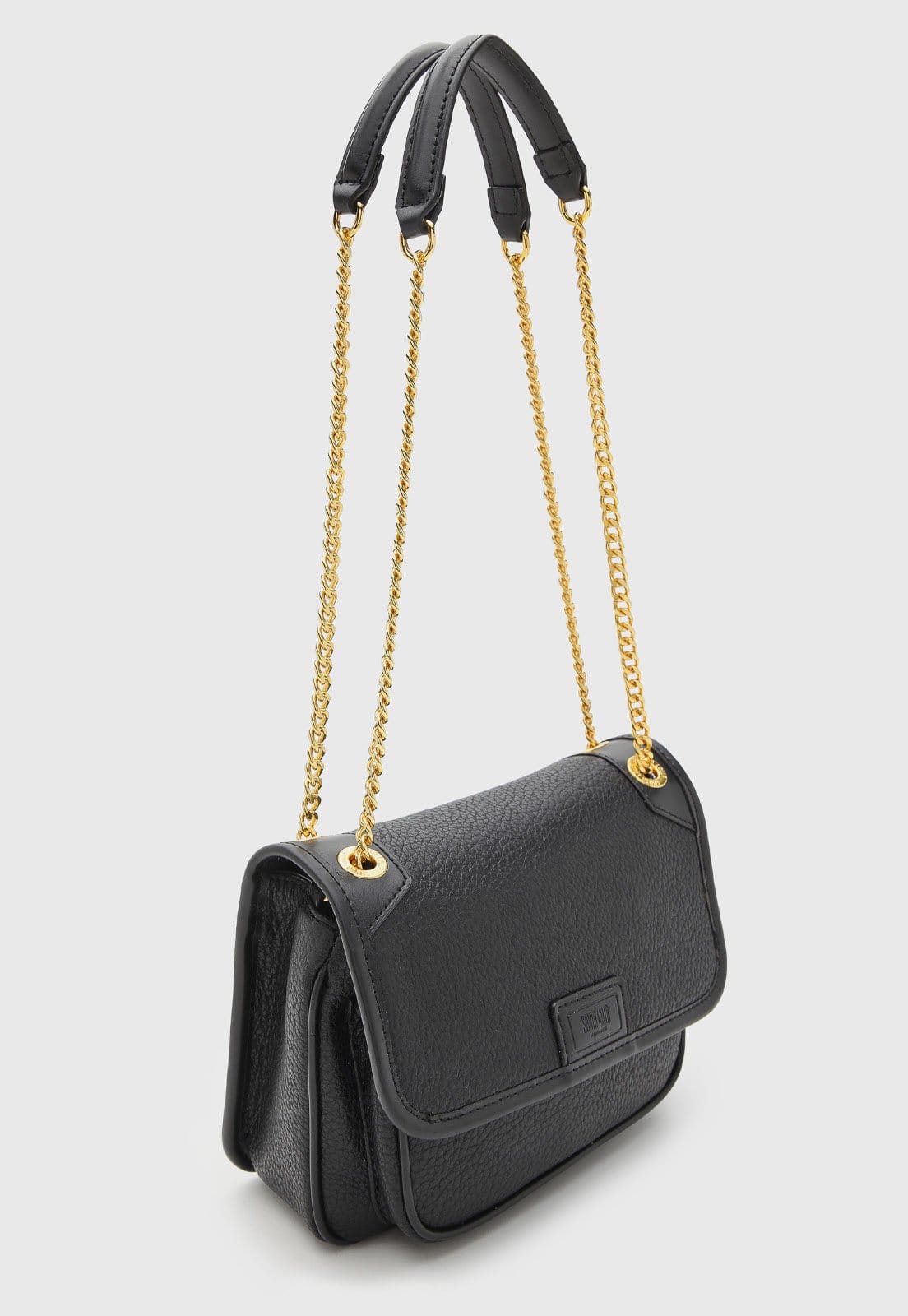 Vista 2 Bolsa Feminina Santa Lolla Média Corrente Preta Santa Lolla preto