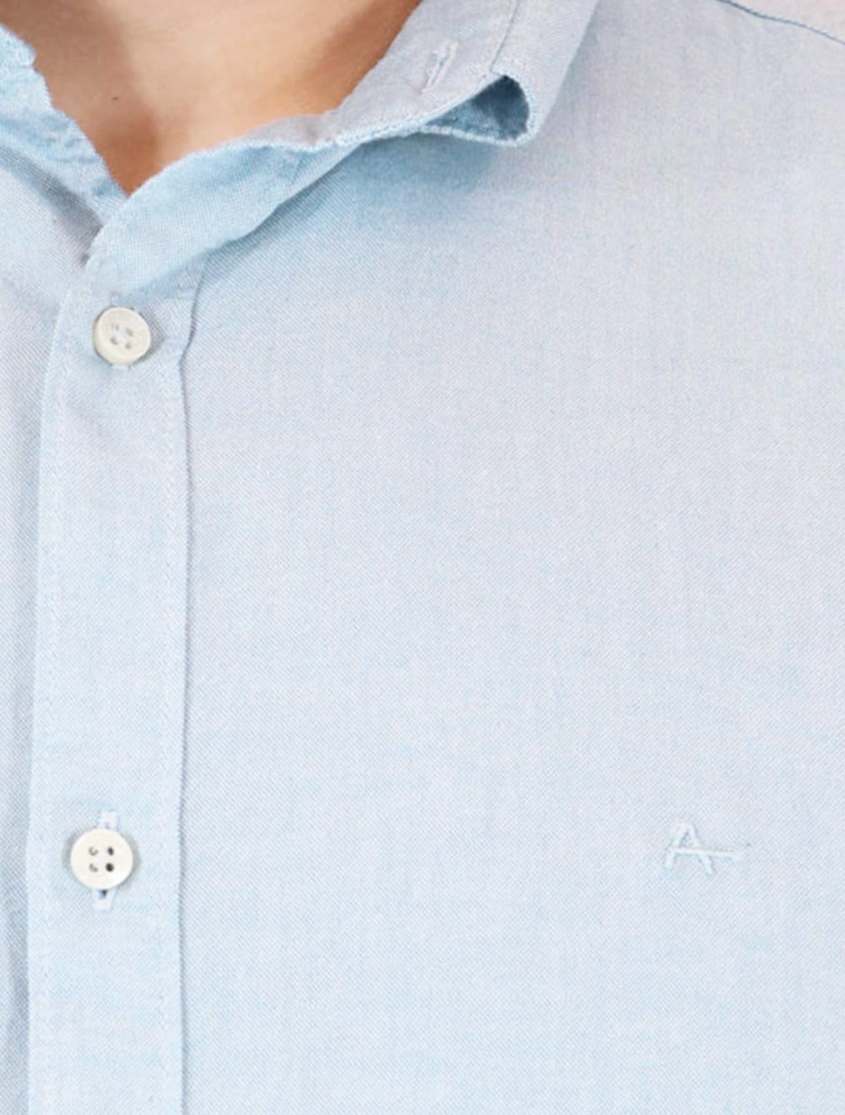 Vista 2 Camisa Aramis Masculina Regular Slim Linho Clara Aramis azul