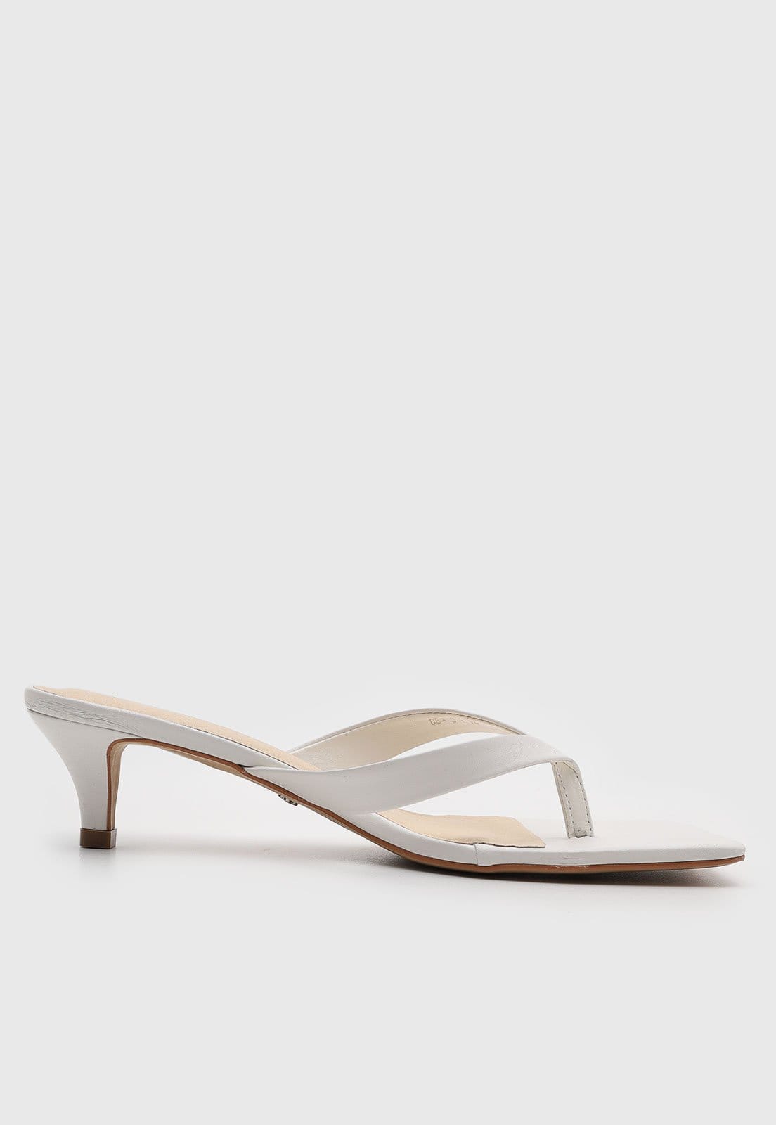 Vista 2 Sandália Feminina Capodarte Ponta Quadrada Branca Capodarte branco